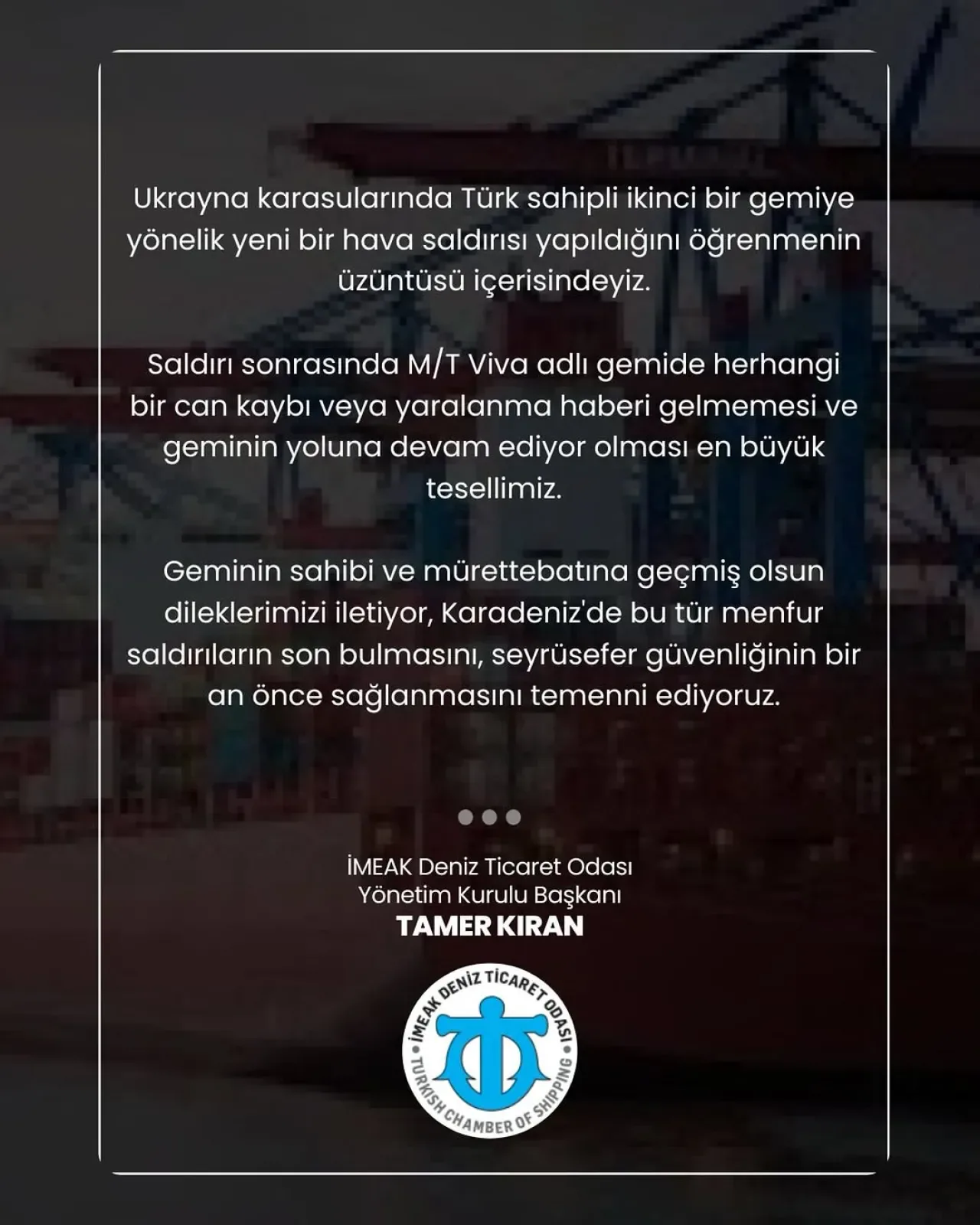 Ukrayna Karasularında Türk Gemisine Hava Saldırısı Ukrayna Karasularında Türk Gemisine Hava Saldırısı