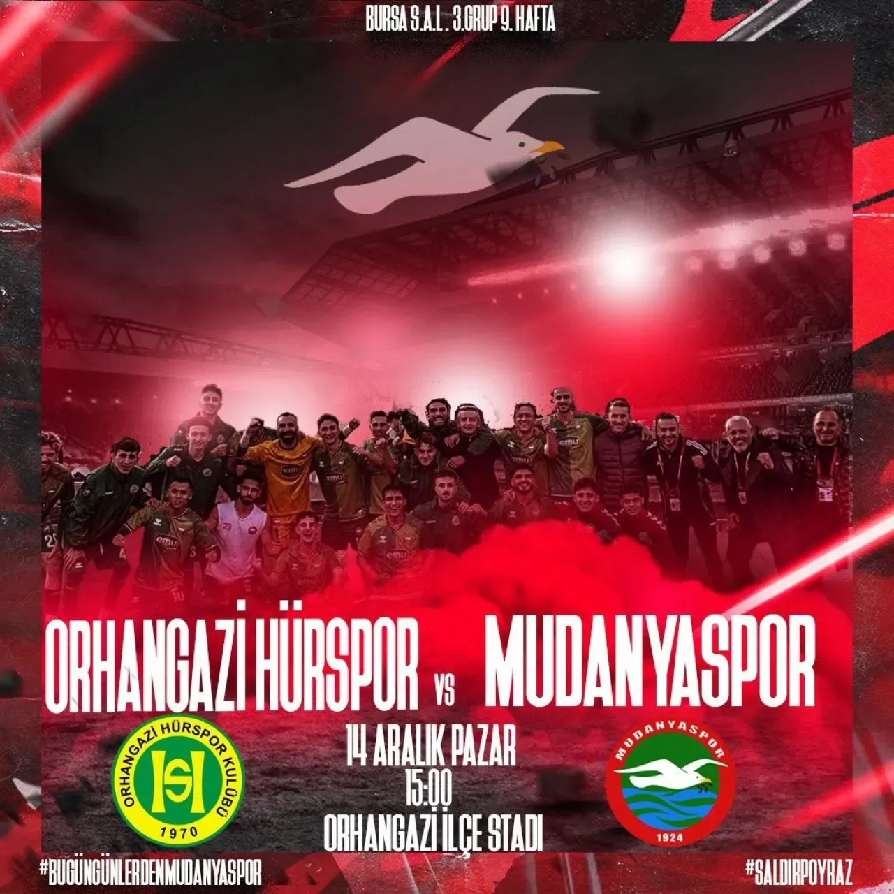 Mudanyaspor, Orhangazi Hürspor'a Karşı Zorlu Saha Sınavına Çıkıyor Mudanyaspor, Orhangazi Hürspor'a Karşı Zorlu Saha Sınavına Çıkıyor