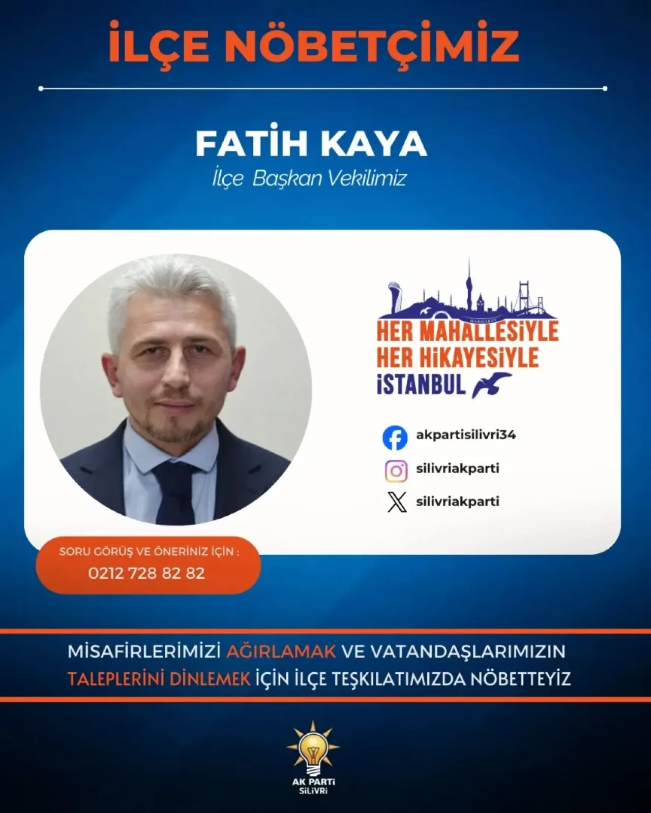 AK Parti Silivri'de İlçe Seçimi ve İletişim Kanalları AK Parti Silivri'de İlçe Seçimi ve İletişim Kanalları