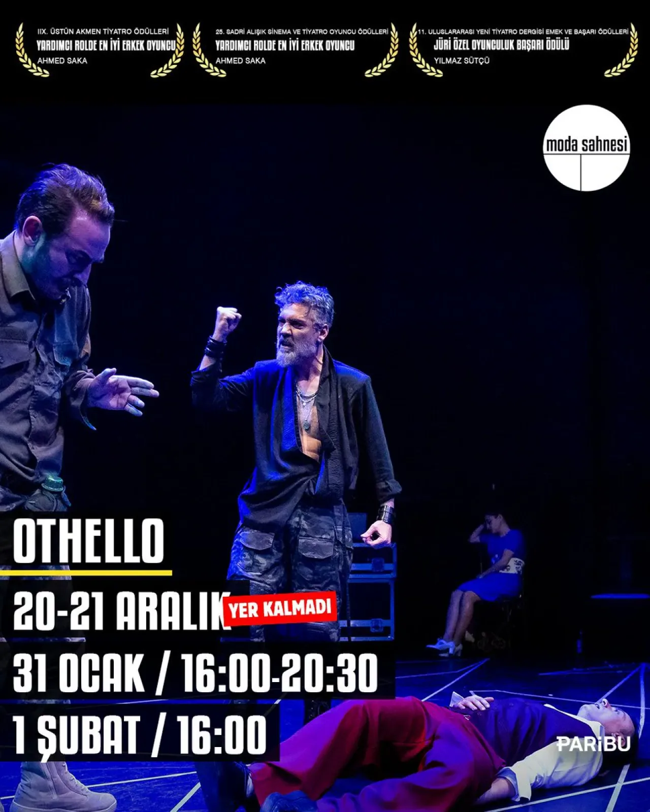 Moda Sahnesi'nde Yeni Yılın İlk Oyunu: Othello Moda Sahnesi'nde Yeni Yılın İlk Oyunu: Othello