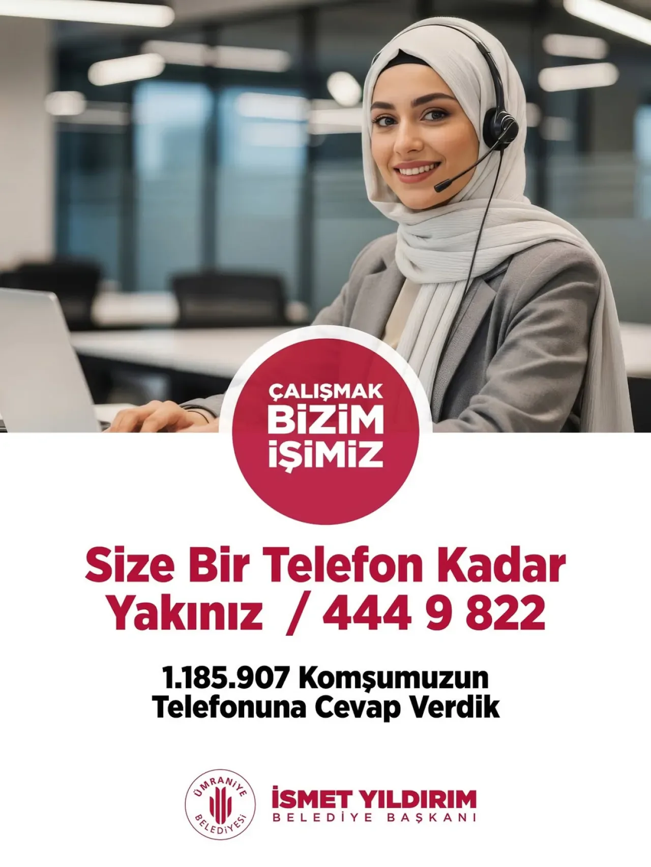 Ümraniye Belediyesi, Vatandaşlardan Gelen 1.2 Milyon Çağrıyı Yanıtladı Ümraniye Belediyesi, Vatandaşlardan Gelen 1.2 Milyon Çağrıyı Yanıtladı