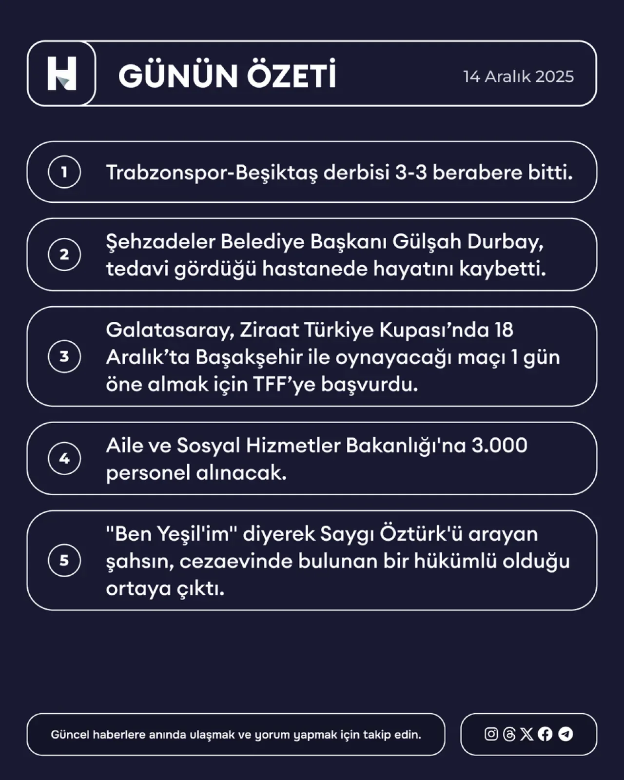 Türkiye'de Bugünün Gündemi: 14 Aralık 2025 Haber Özeti Türkiye'de Bugünün Gündemi: 14 Aralık 2025 Haber Özeti
