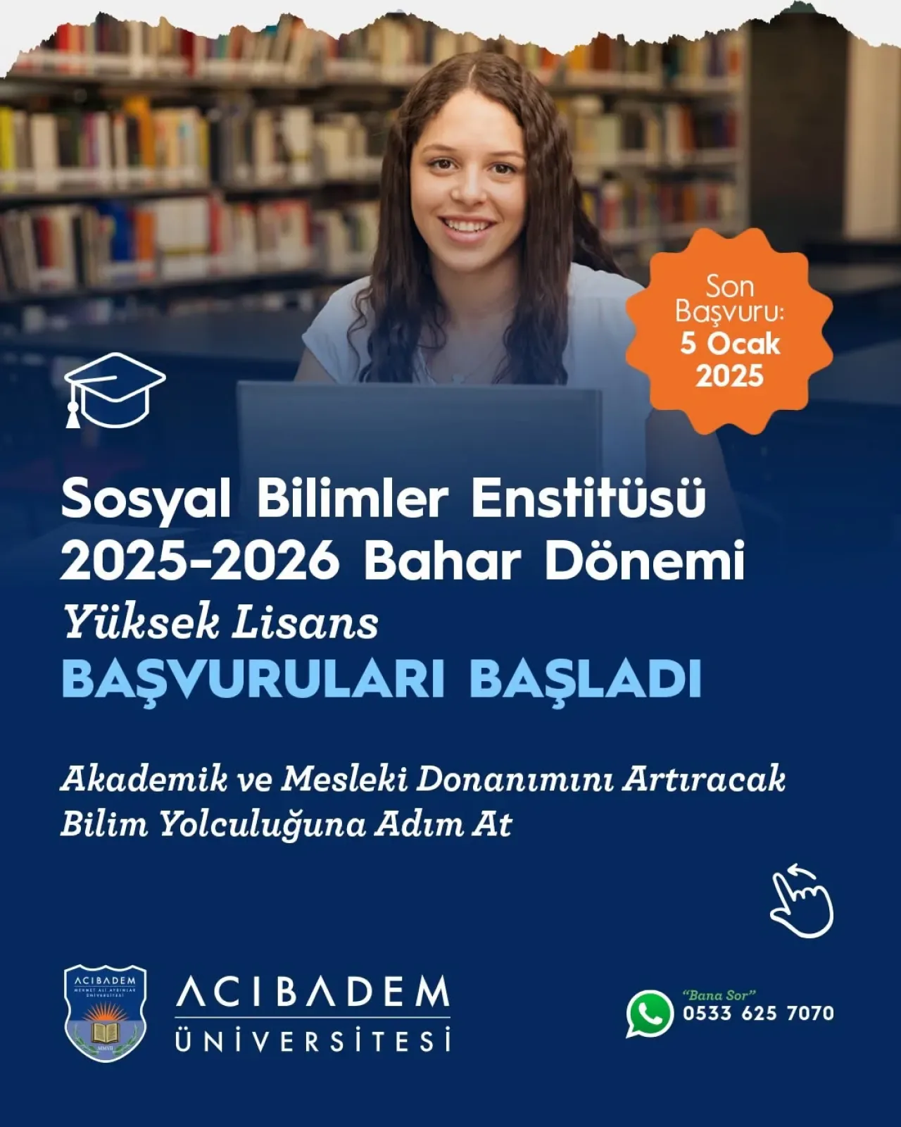 Acıbadem Üniversitesi 2025-2026 Bahar Dönemi Lisansüstü Başvuruları Açıldı Acıbadem Üniversitesi 2025-2026 Bahar Dönemi Lisansüstü Başvuruları Açıldı