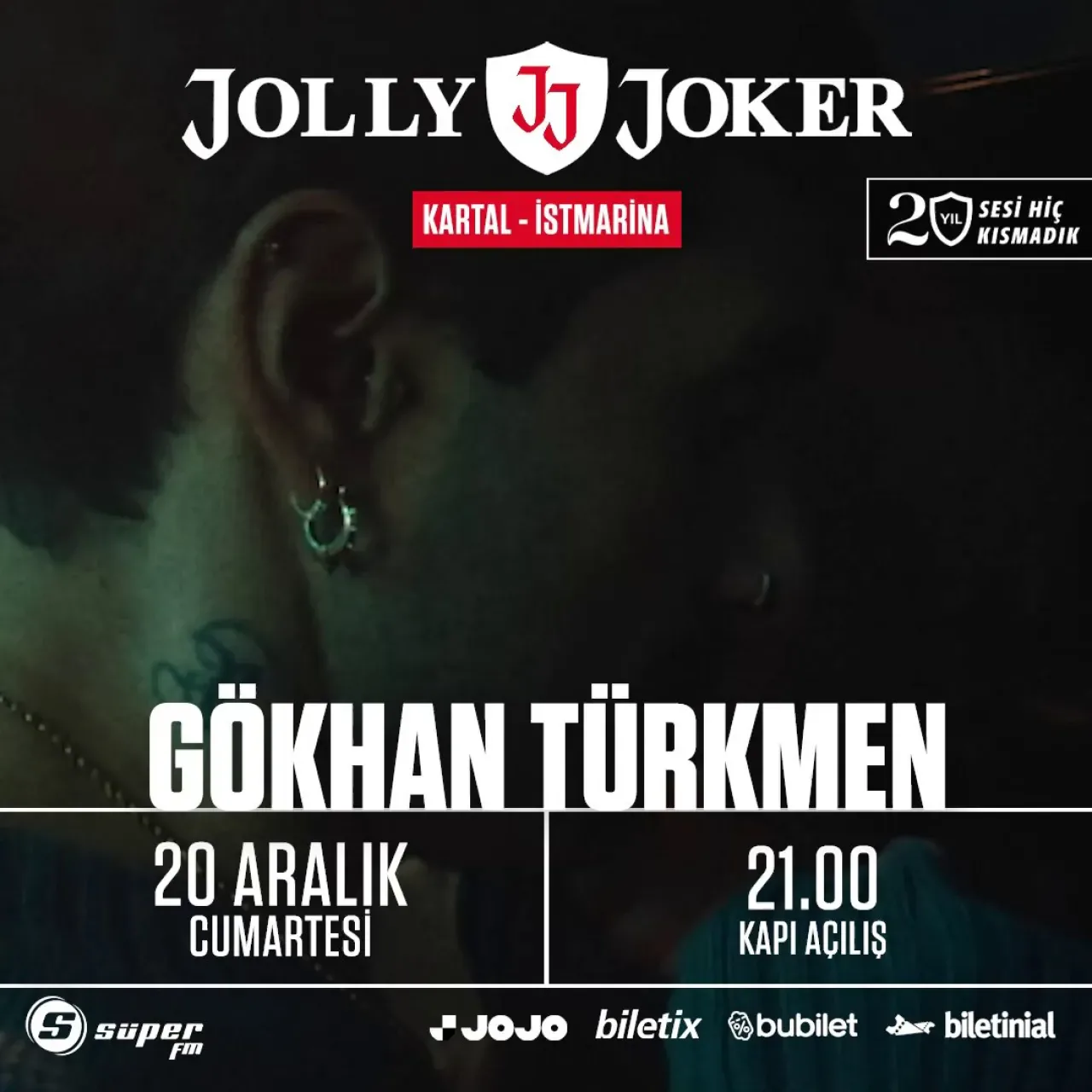 Gökhan Türkmen, 20 Aralık'ta Jolly Joker Kartal'da Sevenleriyle Buluşuyor Gökhan Türkmen, 20 Aralık'ta Jolly Joker Kartal'da Sevenleriyle Buluşuyor
