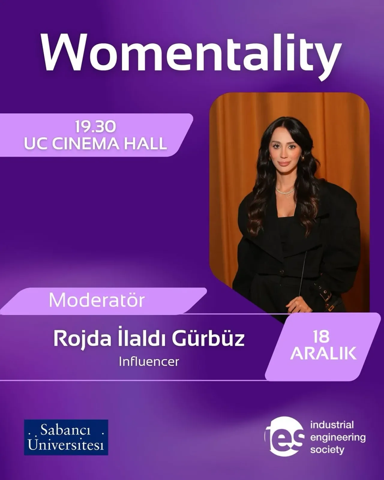 Avukat Rojda İlaldı Gürbüz, Sabancı Üniversitesi'nde Womentality Konuşmacısı Olacak Avukat Rojda İlaldı Gürbüz, Sabancı Üniversitesi'nde Womentality Konuşmacısı Olacak