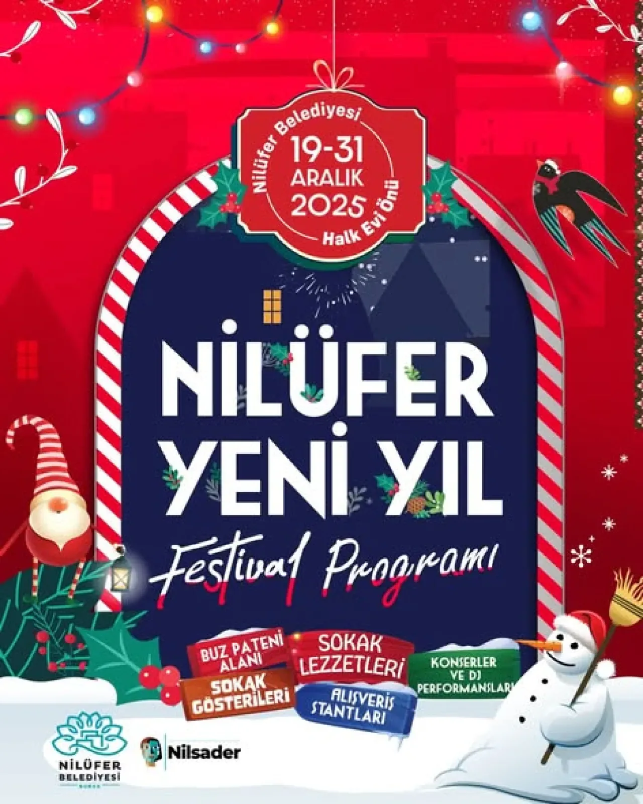 Nilüfer Belediyesi Yeni Yıl Festivali Programını Açıkladı Nilüfer Belediyesi Yeni Yıl Festivali Programını Açıkladı