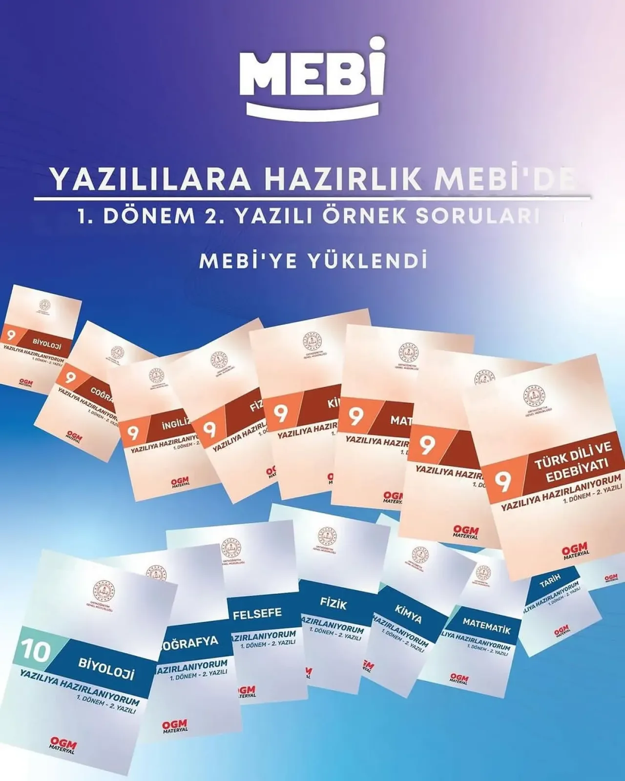 9 ve 10. Sınıflar İçin 1. Dönem Örnek Yazılı Soruları Yayımlandı 9 ve 10. Sınıflar İçin 1. Dönem Örnek Yazılı Soruları Yayımlandı