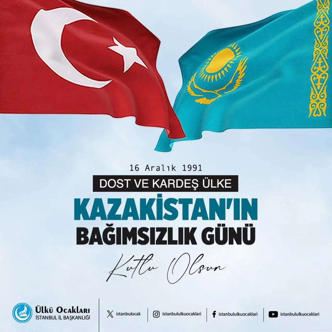 Bahçelievler Ülkü Ocakları, Kazakistan'ın Bağımsızlık Günü'nü Kutladı Bahçelievler Ülkü Ocakları, Kazakistan'ın Bağımsızlık Günü'nü Kutladı