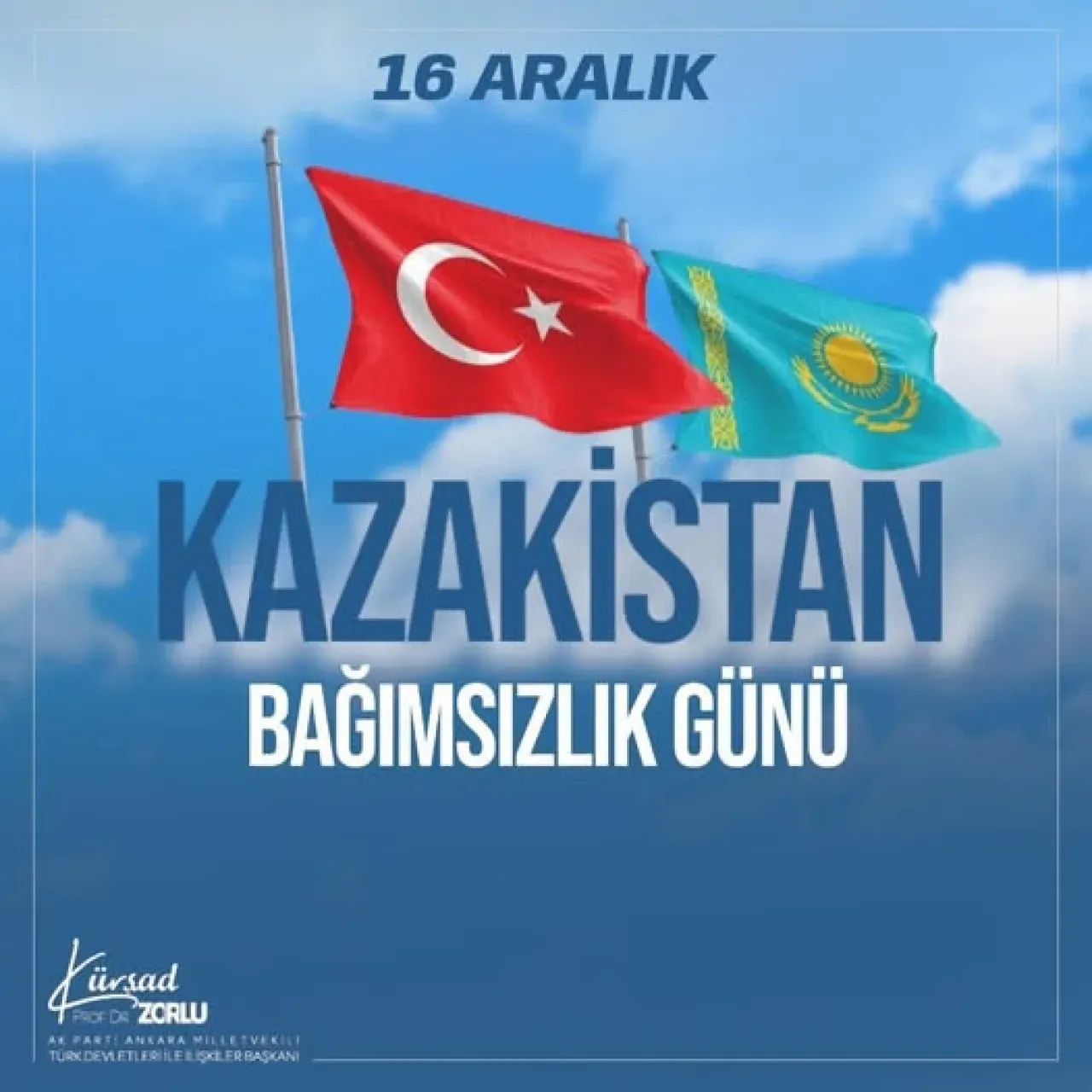 İYİ Partili Zorlu, Kazakistan'ın Bağımsızlık Günü'nü Kutladı İYİ Partili Zorlu, Kazakistan'ın Bağımsızlık Günü'nü Kutladı