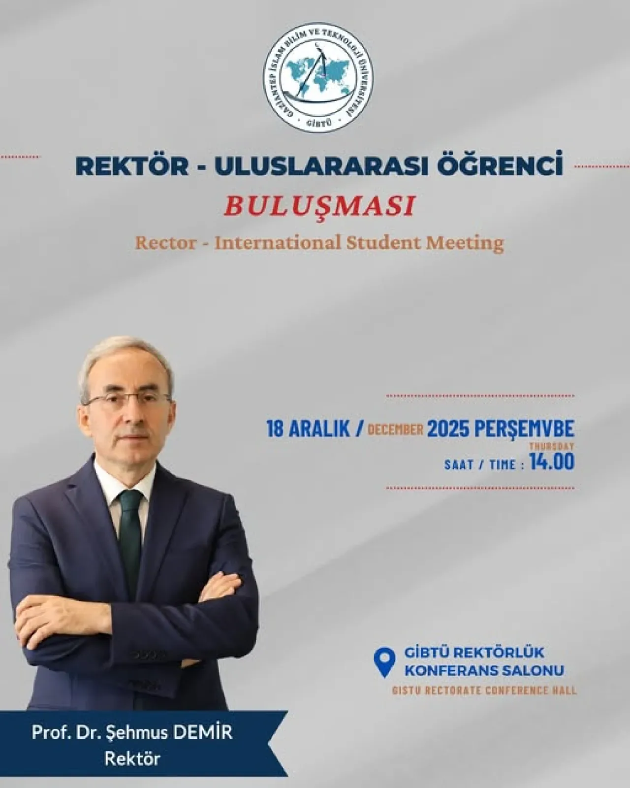 Gaziantep İslam Bilim ve Teknoloji Üniversitesi Rektörü, Uluslararası Öğrencilerle Buluşuyor Gaziantep İslam Bilim ve Teknoloji Üniversitesi Rektörü, Uluslararası Öğrencilerle Buluşuyor