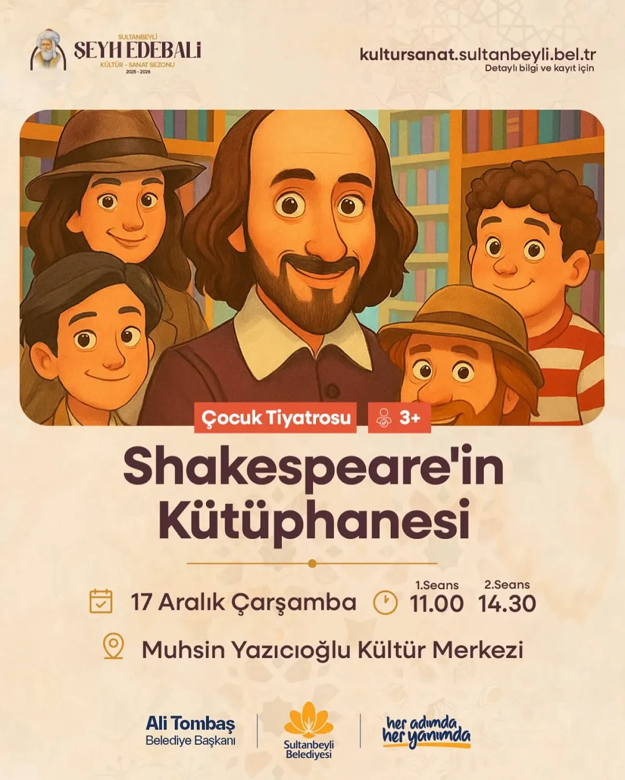 Sultanbeyli'de Çocuklar Ücretsiz Shakespeare Tiyatrosu ile Buluşuyor Sultanbeyli'de Çocuklar Ücretsiz Shakespeare Tiyatrosu ile Buluşuyor