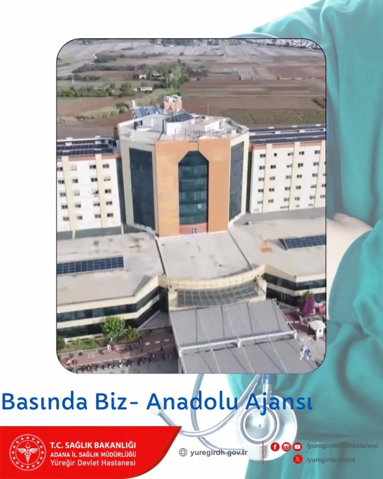 Adana Yüreğir Devlet Hastanesi'nde Güneş Enerjisi ile Yıllık 30 Milyon TL Tasarruf Adana Yüreğir Devlet Hastanesi'nde Güneş Enerjisi ile Yıllık 30 Milyon TL Tasarruf