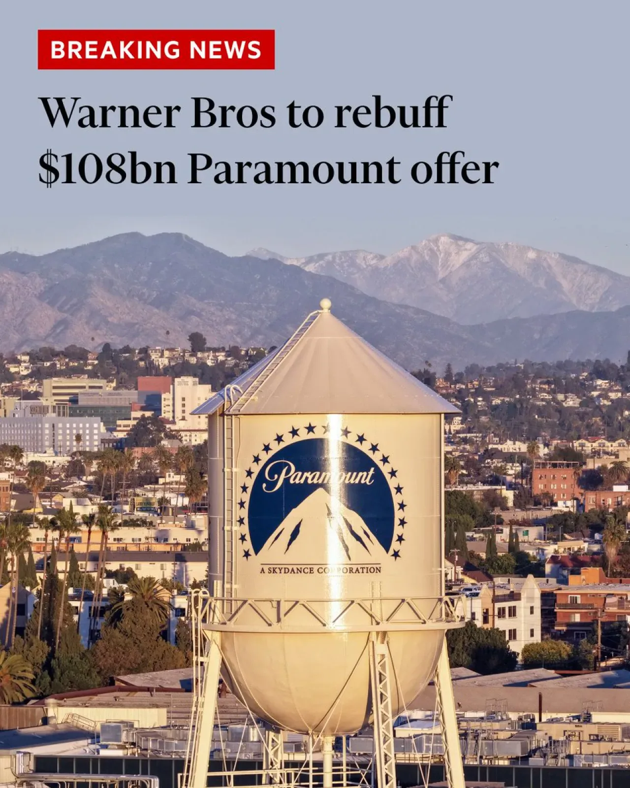 Warner Bros Discovery, Paramount'ın 108 Milyar Dolarlık Teklifini Reddetmeye Hazırlanıyor Warner Bros Discovery, Paramount'ın 108 Milyar Dolarlık Teklifini Reddetmeye Hazırlanıyor