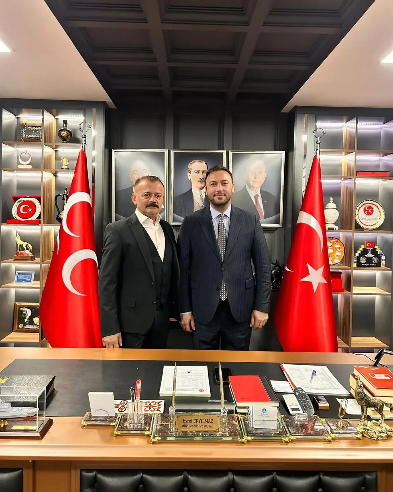 MHP Pendik'te Hayırlı Olsun Ziyareti MHP Pendik'te Hayırlı Olsun Ziyareti