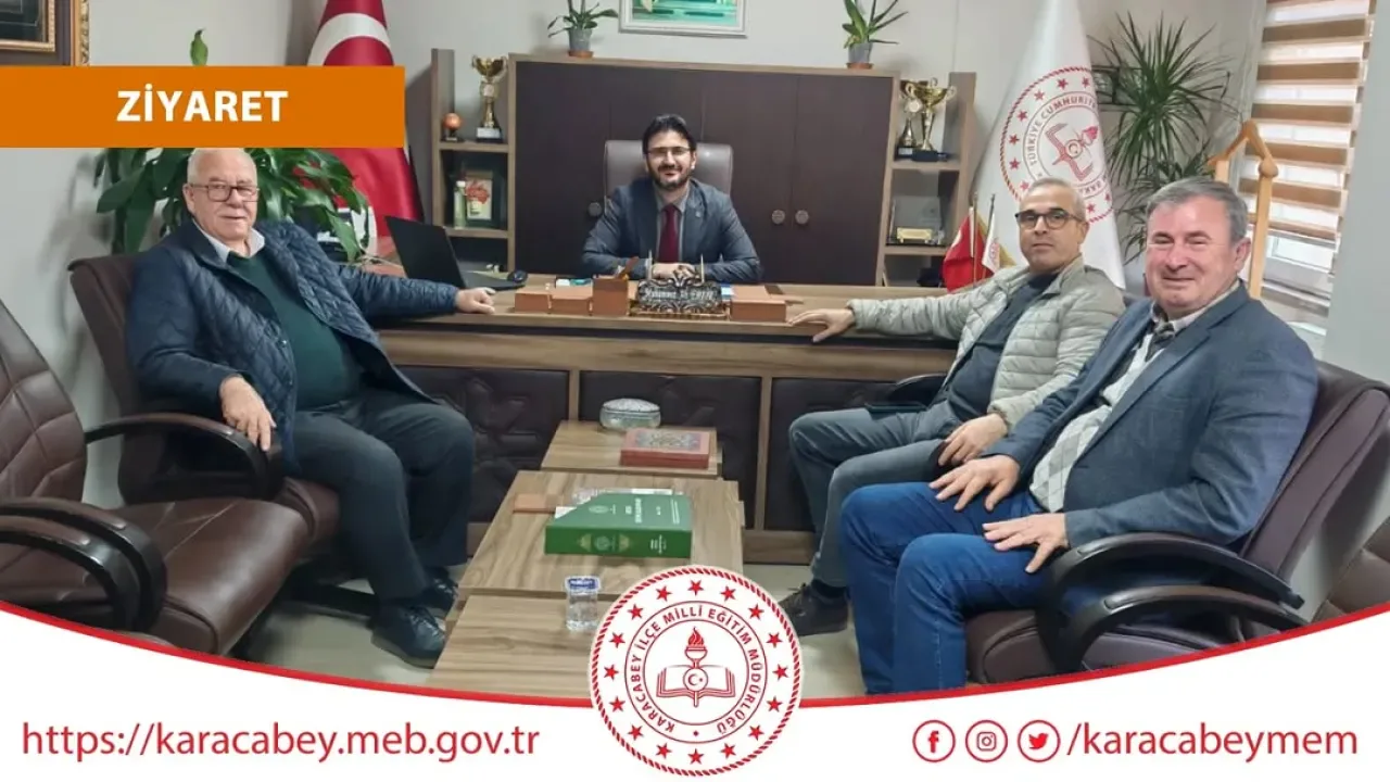 Karacabey Muhtarlar Derneği'nden İlçe Milli Eğitim Müdürü'ne Hayırlı Olsun Ziyareti Karacabey Muhtarlar Derneği'nden İlçe Milli Eğitim Müdürü'ne Hayırlı Olsun Ziyareti