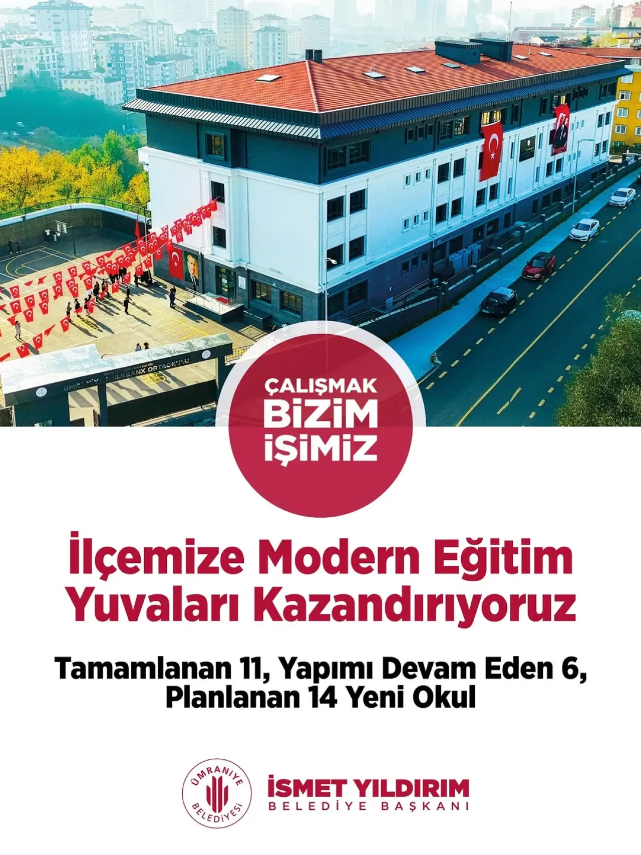 Ümraniye Belediye Başkanı İsmet Yıldırım İlçeye Modern Eğitim Yuvaları Kazandırıyor Ümraniye Belediye Başkanı İsmet Yıldırım İlçeye Modern Eğitim Yuvaları Kazandırıyor
