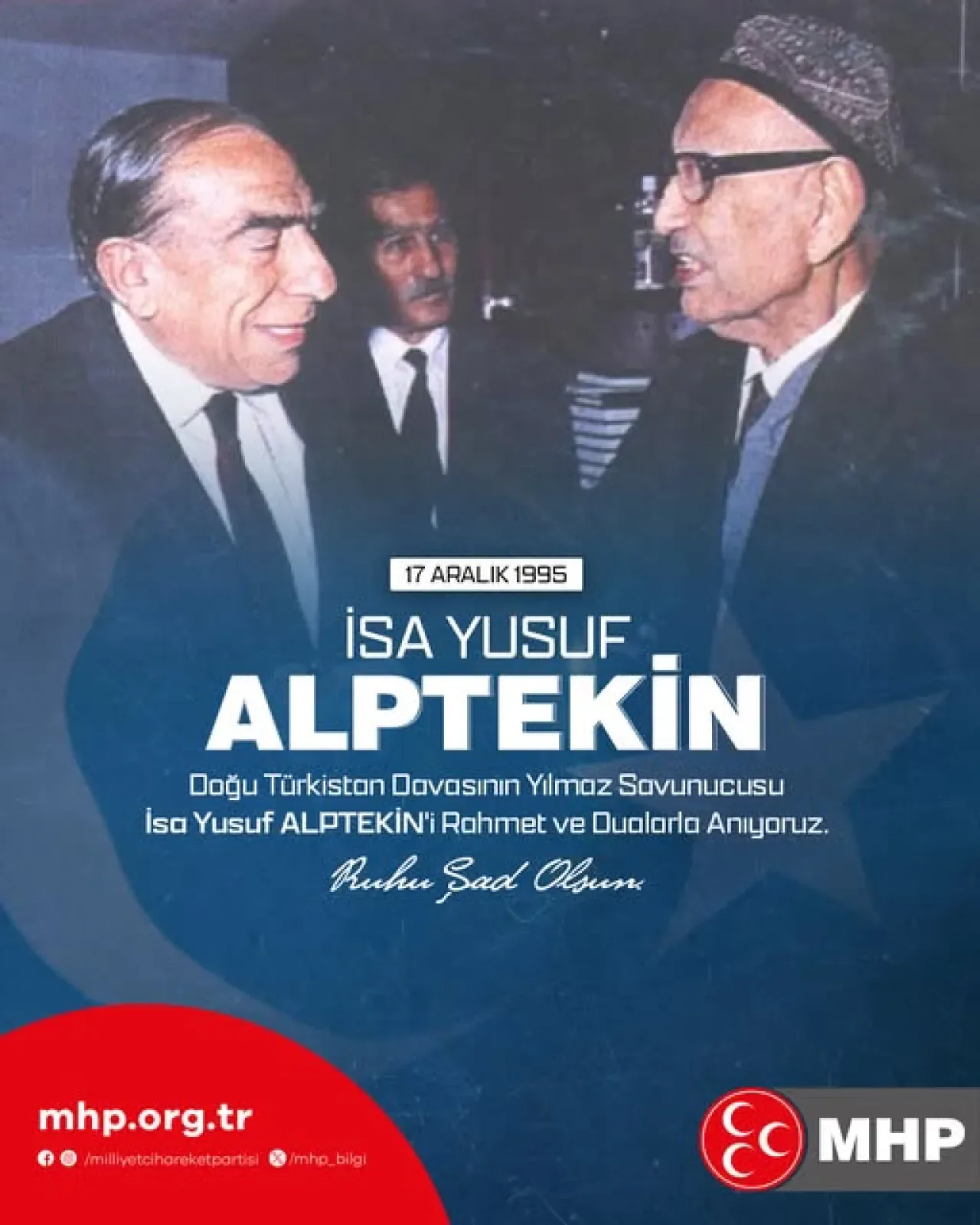 MHP'li Durmaz, Doğu Türkistan Davasının Simgesi İsa Yusuf Alptekin'i Andı MHP'li Durmaz, Doğu Türkistan Davasının Simgesi İsa Yusuf Alptekin'i Andı