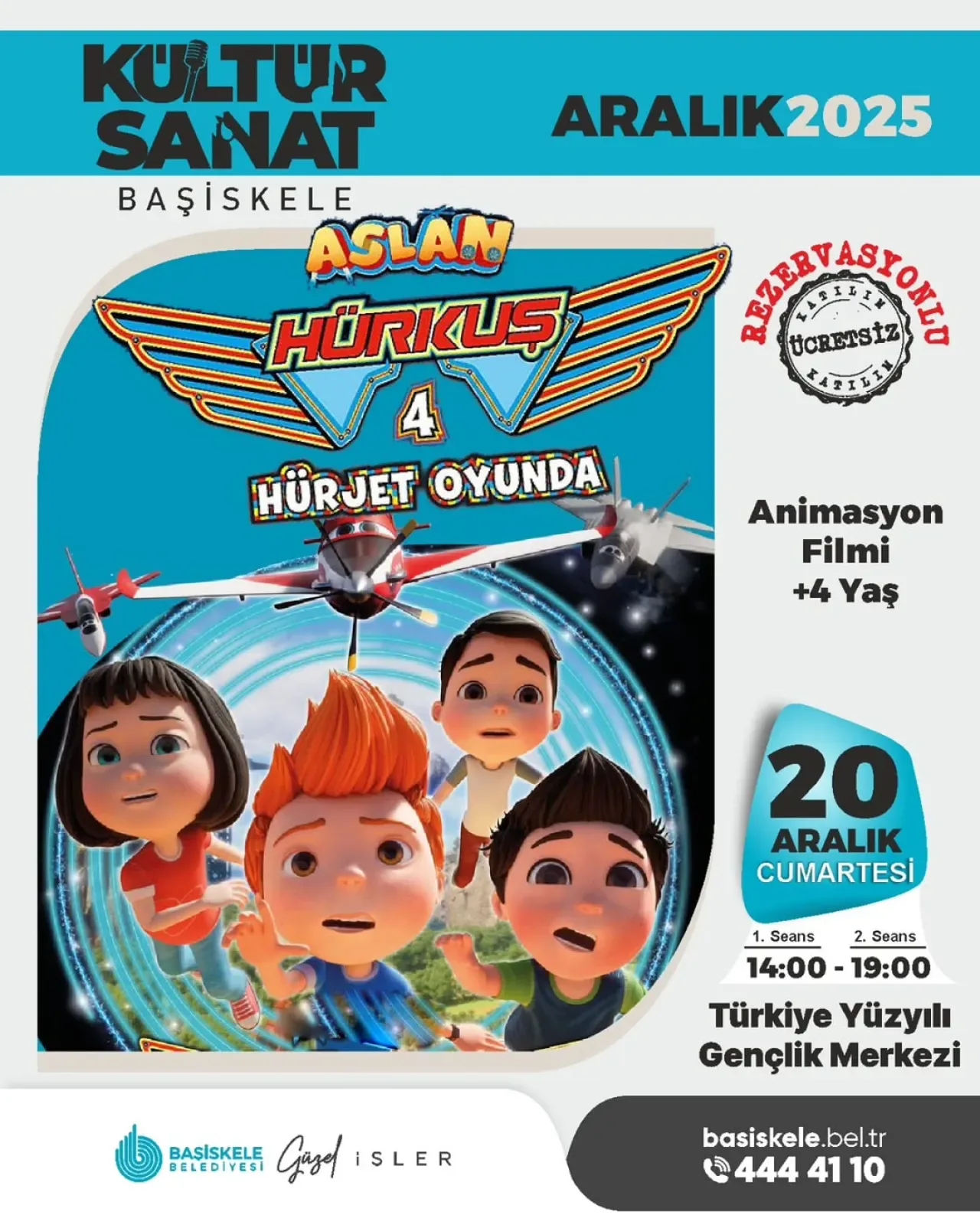 Başiskele'de Çocuklar İçin Ücretsiz Aslan Hürkuş 4: Hürjet Gösterimi Başiskele'de Çocuklar İçin Ücretsiz Aslan Hürkuş 4: Hürjet Gösterimi