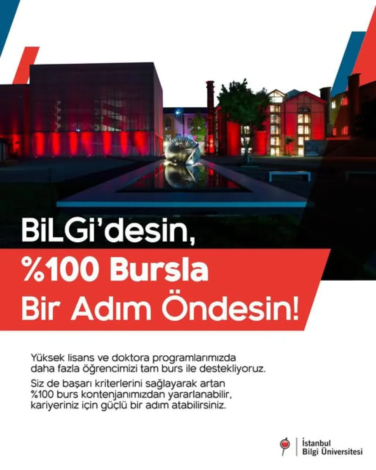 İstanbul Bilgi Üniversitesi Lisansüstü Programlarda %100 Burs Kontenjanını Artırdı İstanbul Bilgi Üniversitesi Lisansüstü Programlarda %100 Burs Kontenjanını Artırdı