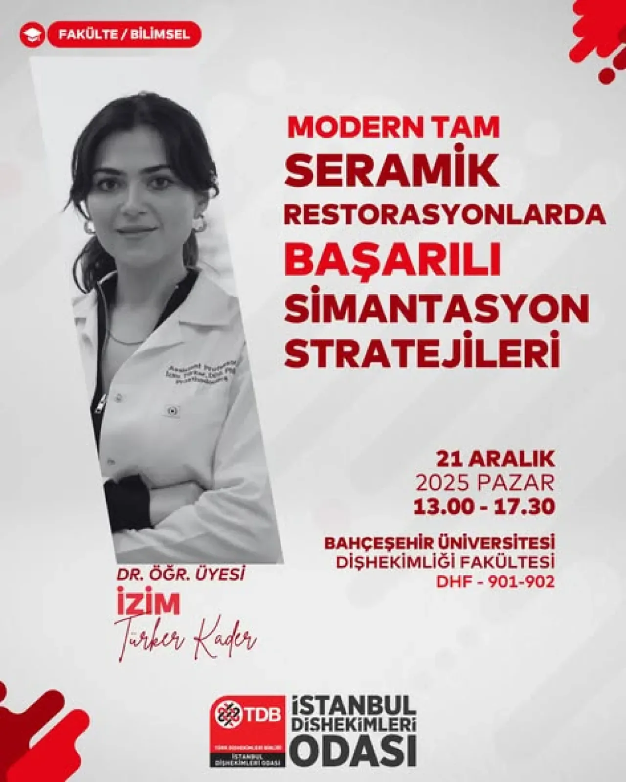 İstanbul Dişhekimleri Odası, Bahçeşehir Üniversitesi'nde Güncel Diş Hekimliği Toplantısı Düzenliyor İstanbul Dişhekimleri Odası, Bahçeşehir Üniversitesi'nde Güncel Diş Hekimliği Toplantısı Düzenliyor