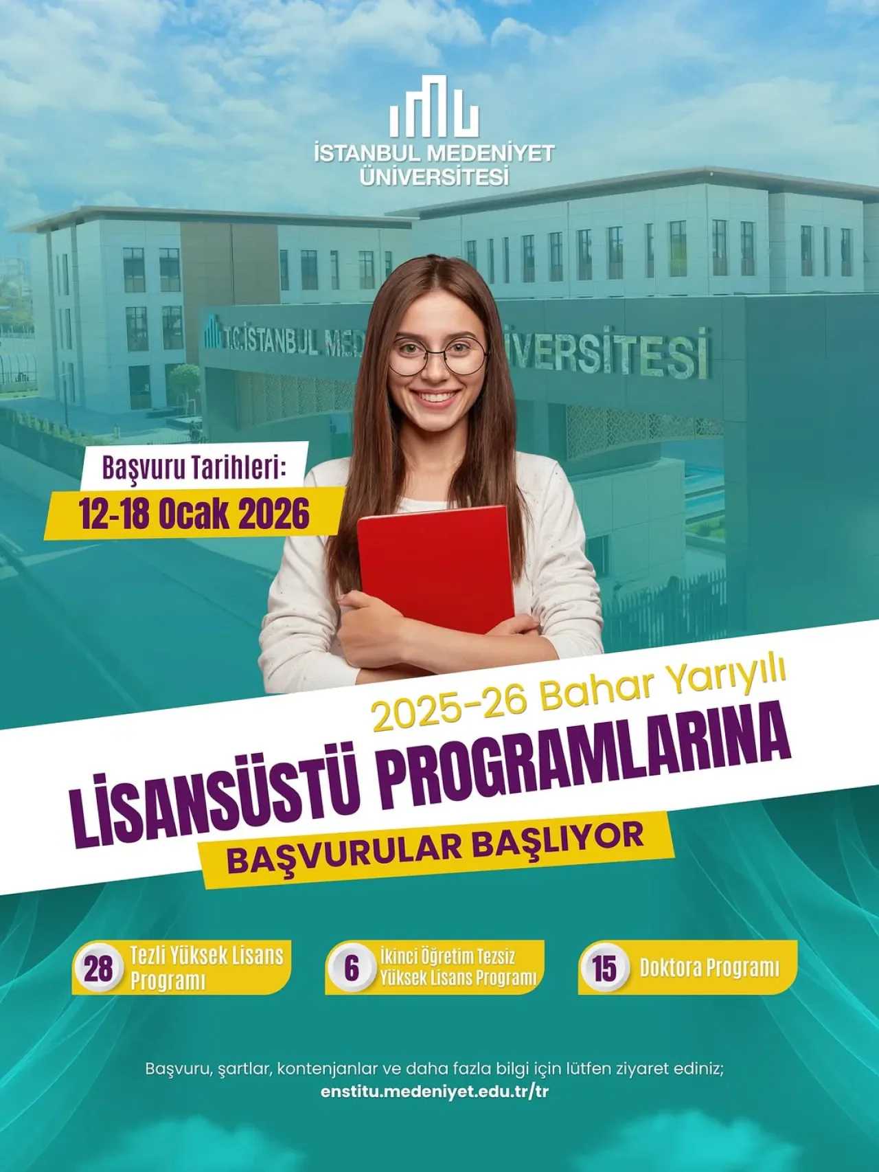 İstanbul Medeniyet Üniversitesi 2026 Bahar Dönemi Lisansüstü Başvurularını Açıyor İstanbul Medeniyet Üniversitesi 2026 Bahar Dönemi Lisansüstü Başvurularını Açıyor