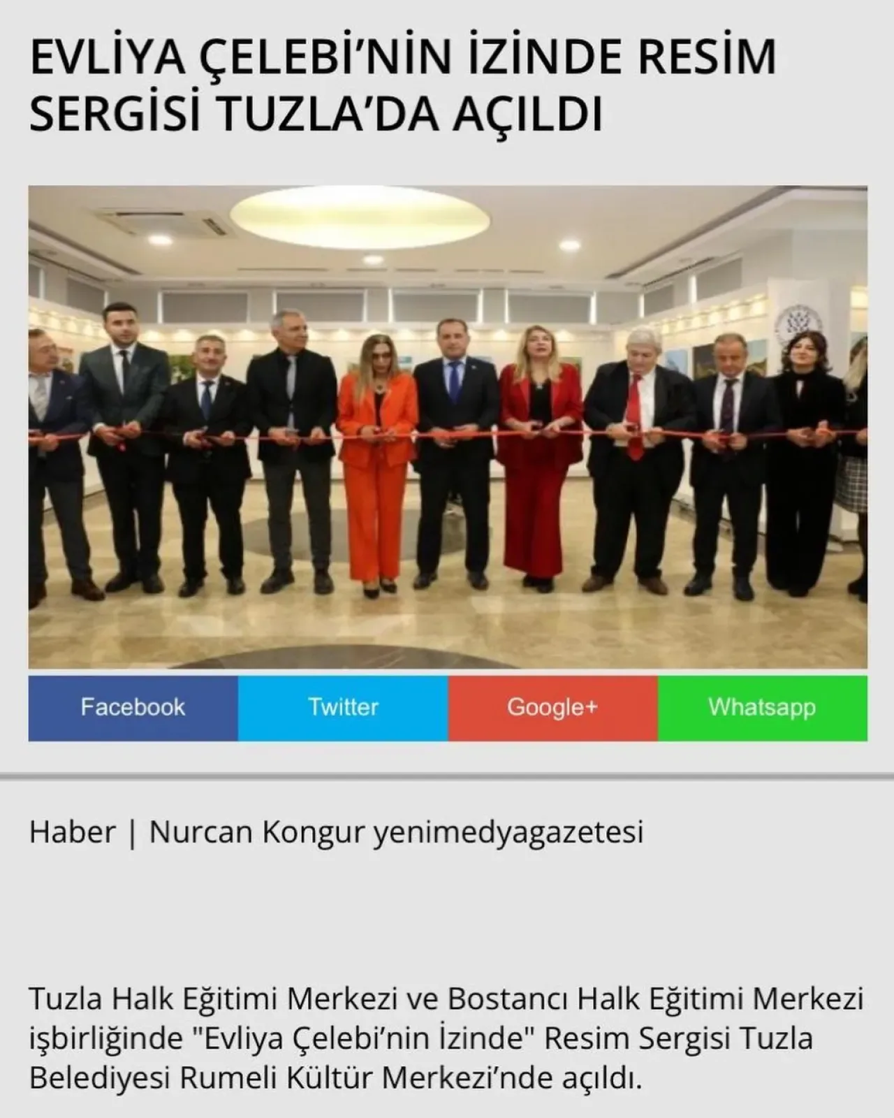 Tuzla'da "Evliya Çelebi'nin İzinde" Resim Sergisi Sanatseverlerle Buluştu Tuzla'da "Evliya Çelebi'nin İzinde" Resim Sergisi Sanatseverlerle Buluştu