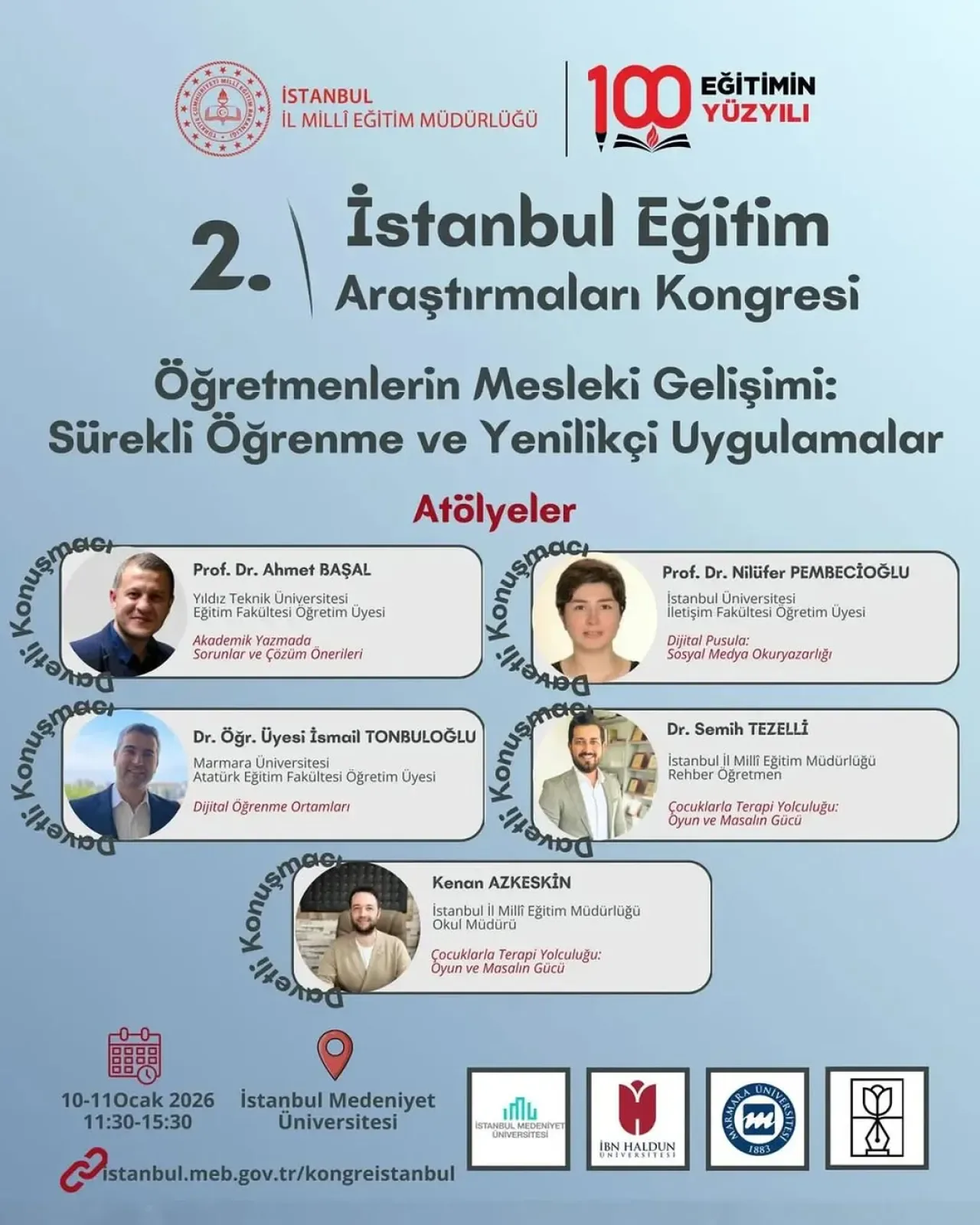 İstanbul Eğitim Kongresi'nde Öğretmenlere Özel 4 Tematik Atölye Düzenlenecek İstanbul Eğitim Kongresi'nde Öğretmenlere Özel 4 Tematik Atölye Düzenlenecek