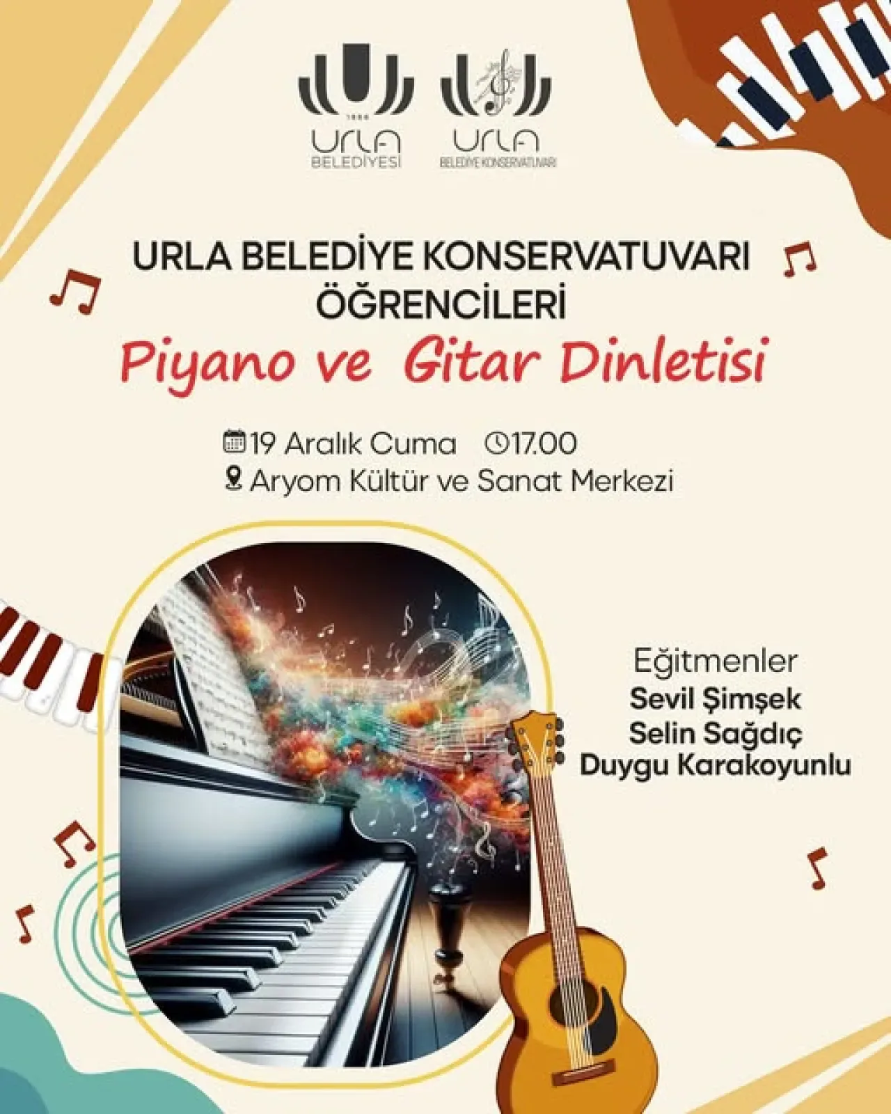 Urla'da Genç Yeteneklerden Büyüleyici Müzik Dinletisi Urla'da Genç Yeteneklerden Büyüleyici Müzik Dinletisi
