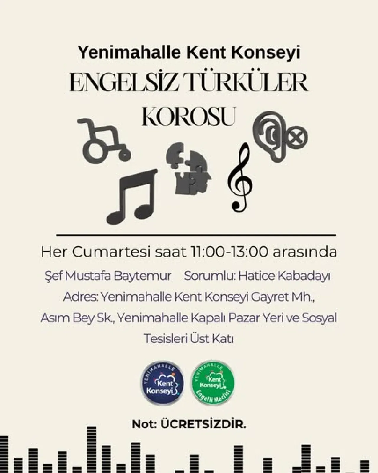 Yenimahalle'de Engelsiz Türküler Korosu'na Katılmak İçin Çağrı Yenimahalle'de Engelsiz Türküler Korosu'na Katılmak İçin Çağrı