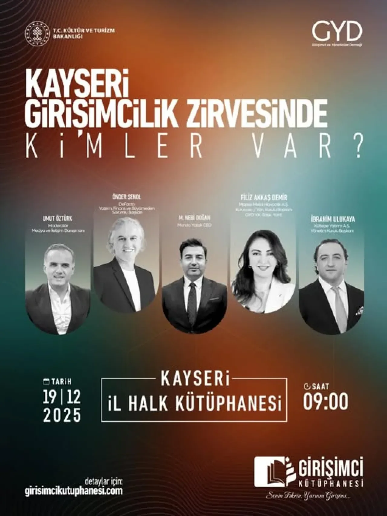 Kayseri'de Girişimcilik Zirvesi: Vizyon ve Deneyim Buluşuyor Kayseri'de Girişimcilik Zirvesi: Vizyon ve Deneyim Buluşuyor