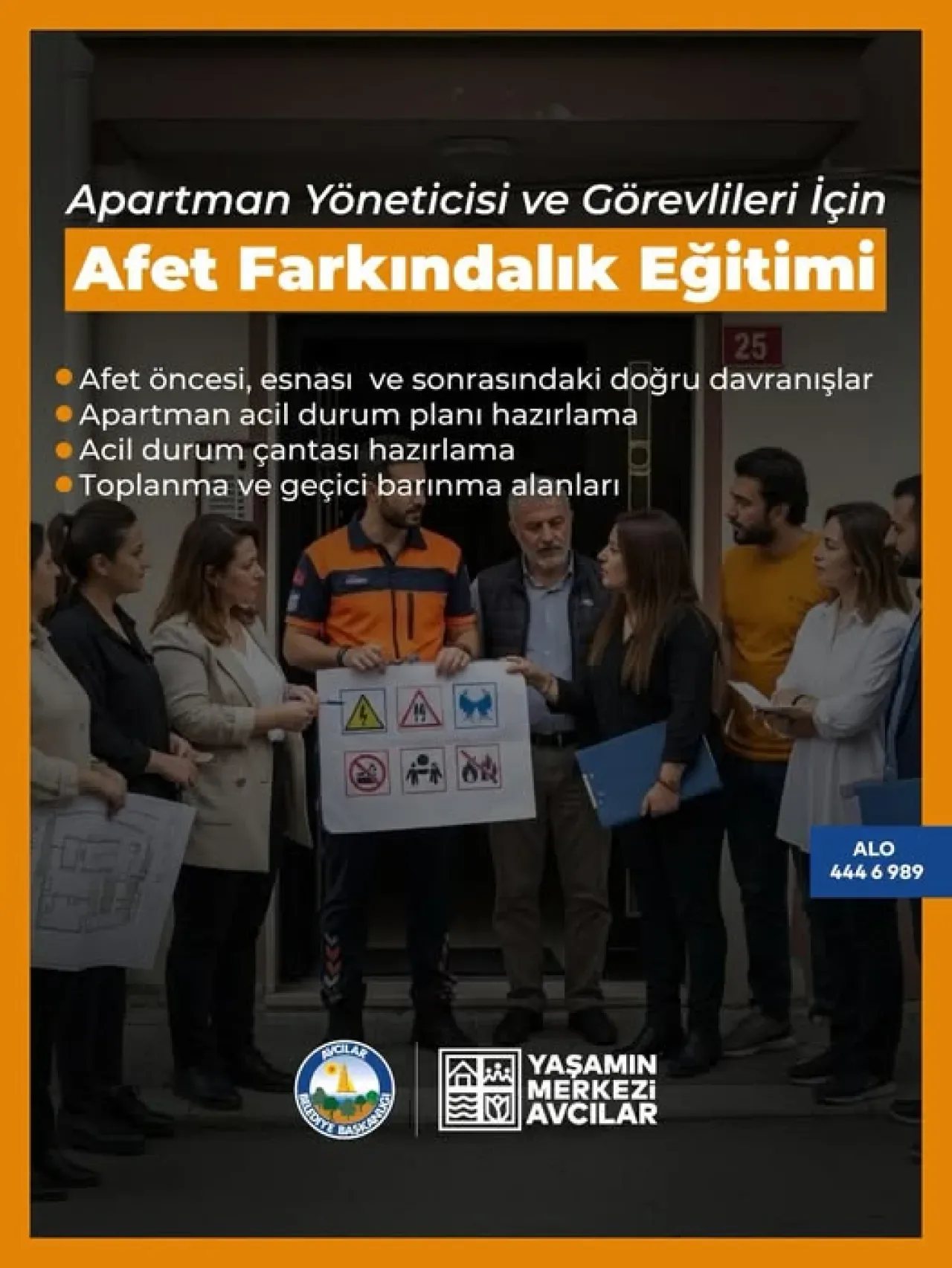 Avcılar'da Apartman Yöneticileri İçin Afet Farkındalık Eğitimi Düzenleniyor Avcılar'da Apartman Yöneticileri İçin Afet Farkındalık Eğitimi Düzenleniyor