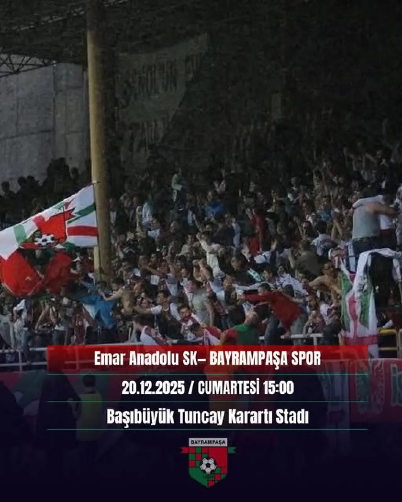 Bayrampaşa Spor, 20 Aralık'ta Başıbüyük'te Saha Sahibi Olacak Bayrampaşa Spor, 20 Aralık'ta Başıbüyük'te Saha Sahibi Olacak