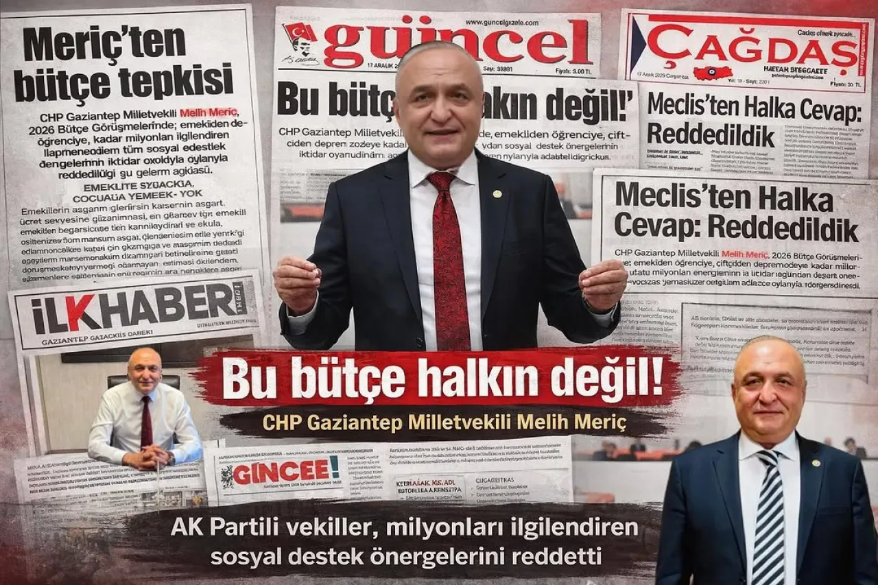 CHP'li Melih Meriç'ten Halka Yönelik Olmayan Bütçe Eleştirisi: "Bu Düzen Değişecek" CHP'li Melih Meriç'ten Halka Yönelik Olmayan Bütçe Eleştirisi: "Bu Düzen Değişecek"