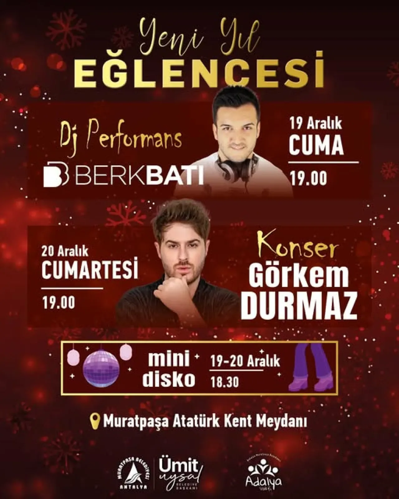 Muratpaşa'da Yılbaşı Coşkusu: Kent Meydanı'nda Müzik Şöleni Muratpaşa'da Yılbaşı Coşkusu: Kent Meydanı'nda Müzik Şöleni
