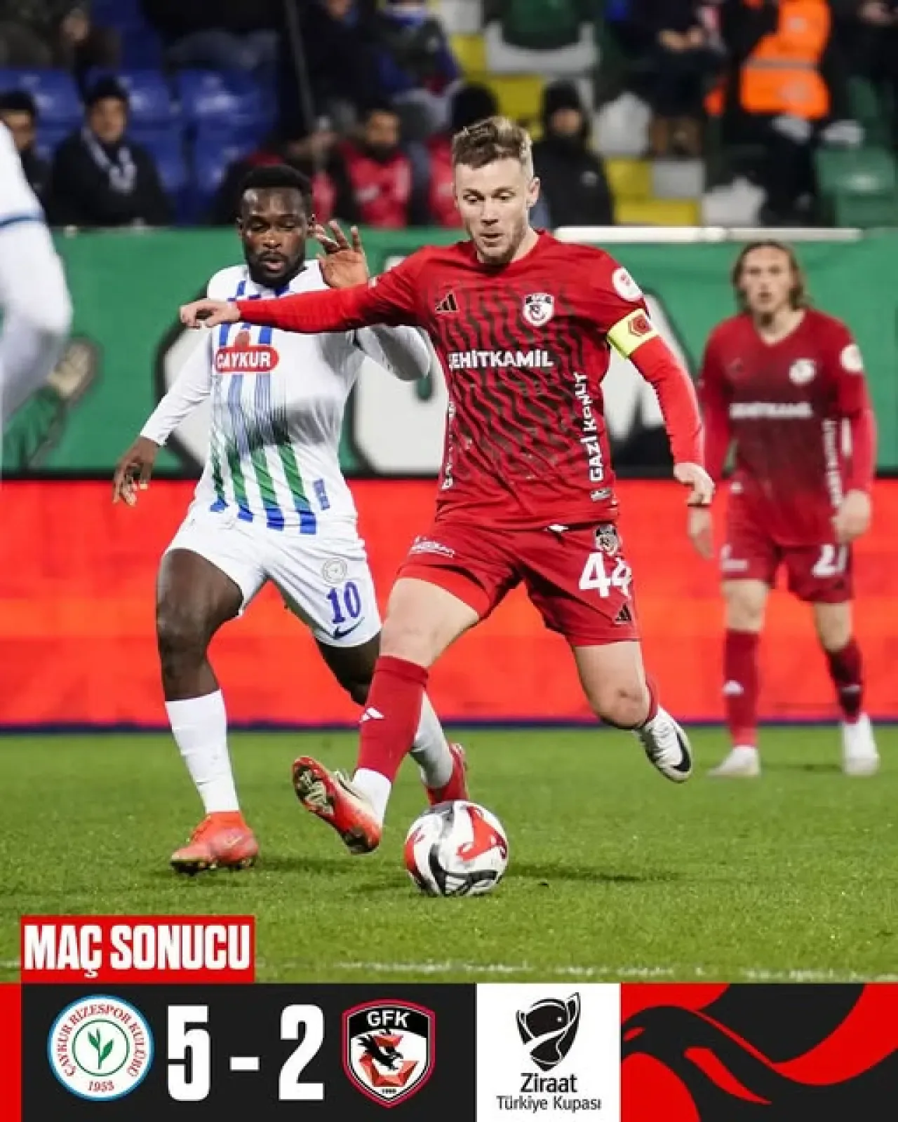 Çaykur Rizespor, Gaziantep FK'yu 5-2 Mağlup Etti Çaykur Rizespor, Gaziantep FK'yu 5-2 Mağlup Etti