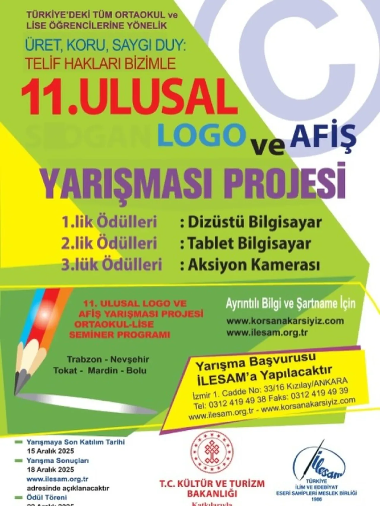 Ankara'dan Öğrenciler Ulusal Telif Hakları Yarışmasında Dereceye Girdi Ankara'dan Öğrenciler Ulusal Telif Hakları Yarışmasında Dereceye Girdi