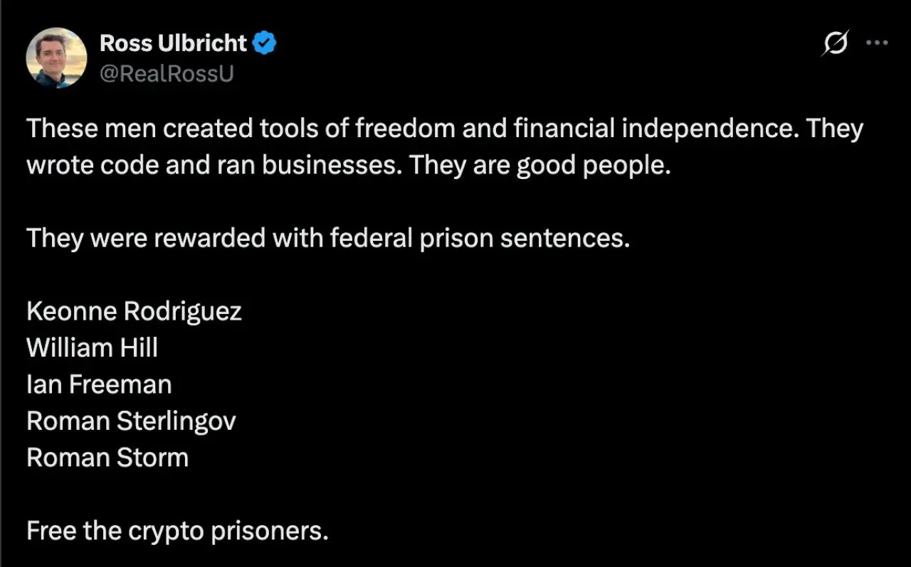 Ross Ulbricht, Samourai Wallet Geliştiricileri İçin Af Çağrısında Bulundu Ross Ulbricht, Samourai Wallet Geliştiricileri İçin Af Çağrısında Bulundu