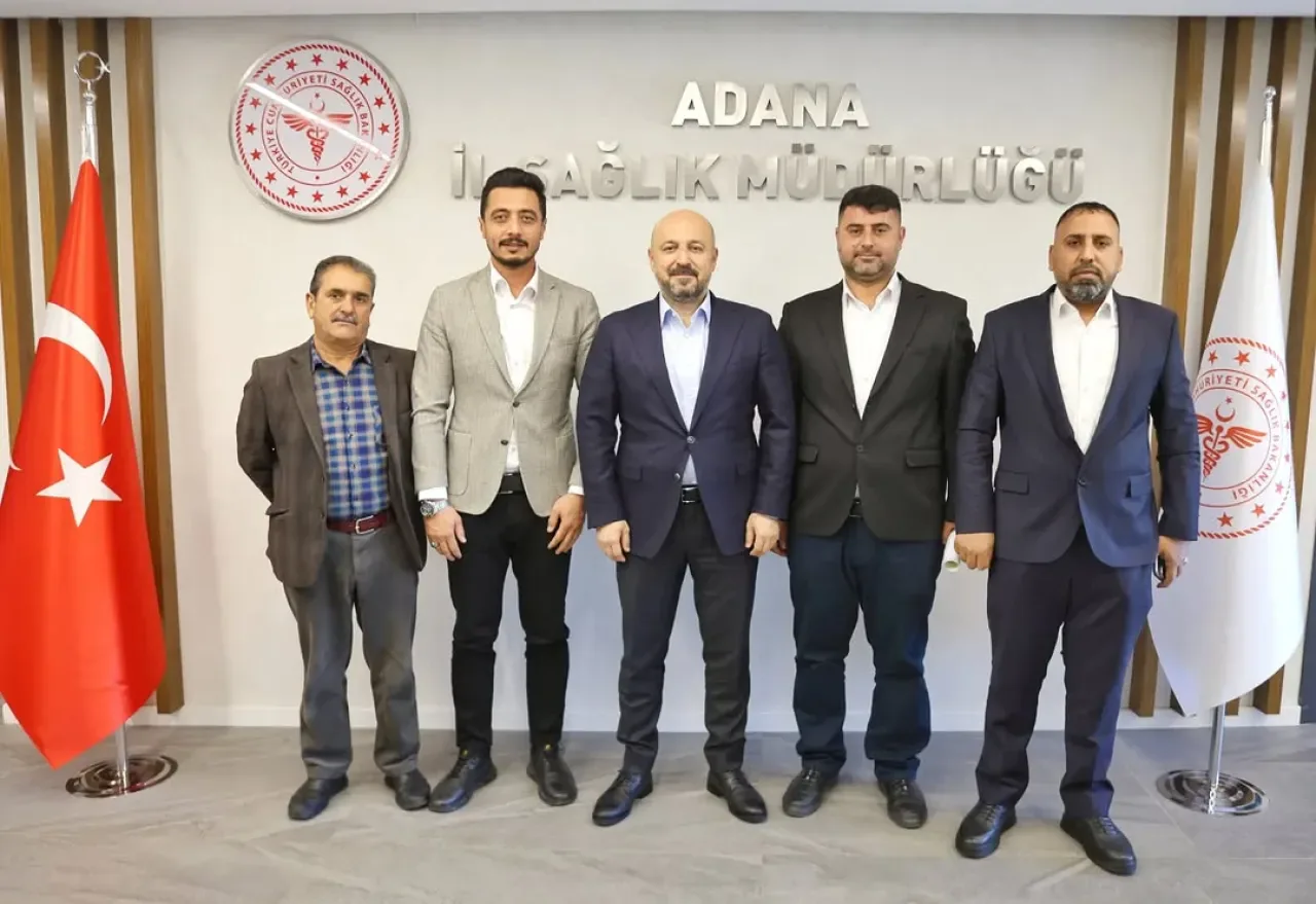 Adana'da Mahalle Muhtarları ve Esnaf, İl Sağlık Müdürü Halil Nacar'ı Ziyaret Etti Adana'da Mahalle Muhtarları ve Esnaf, İl Sağlık Müdürü Halil Nacar'ı Ziyaret Etti