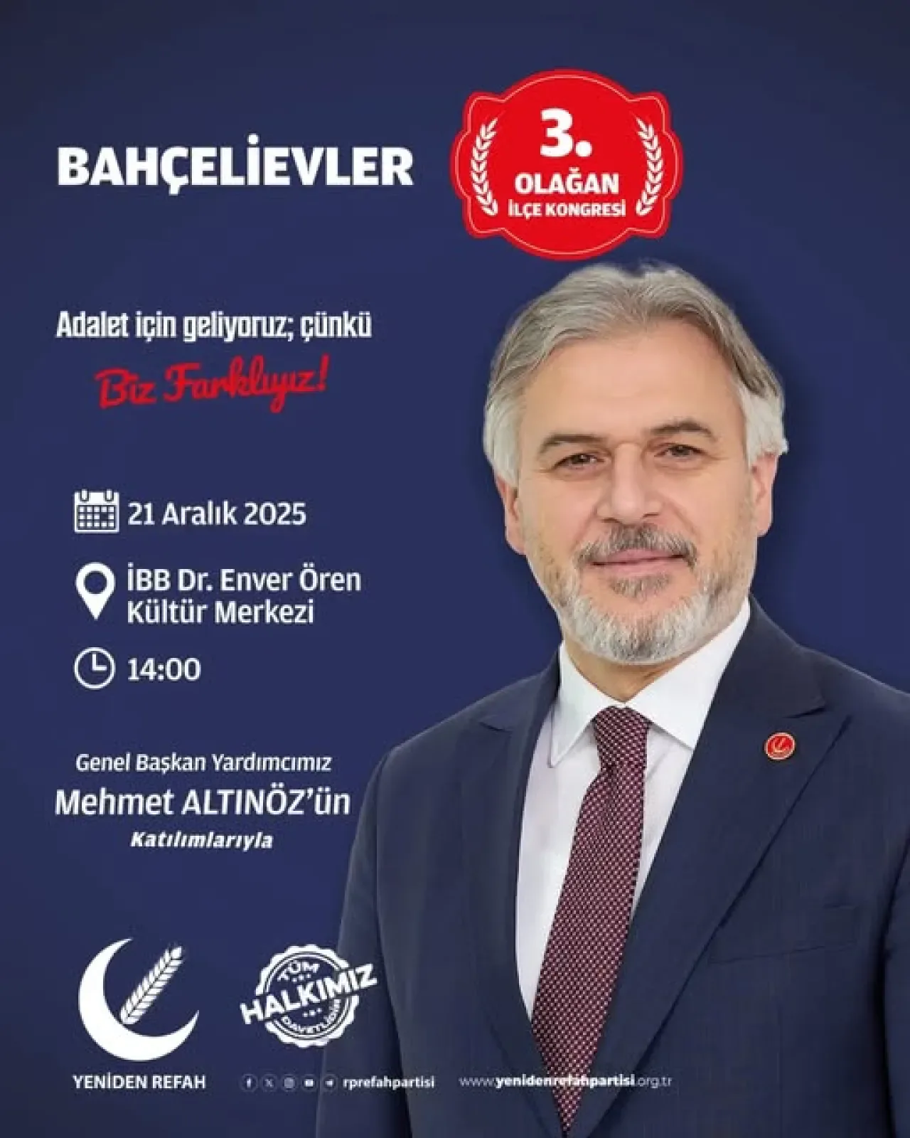 Yeniden Refah Partisi Bahçelievler'de "Adalet" Vurgusuyla Sahada Yeniden Refah Partisi Bahçelievler'de "Adalet" Vurgusuyla Sahada