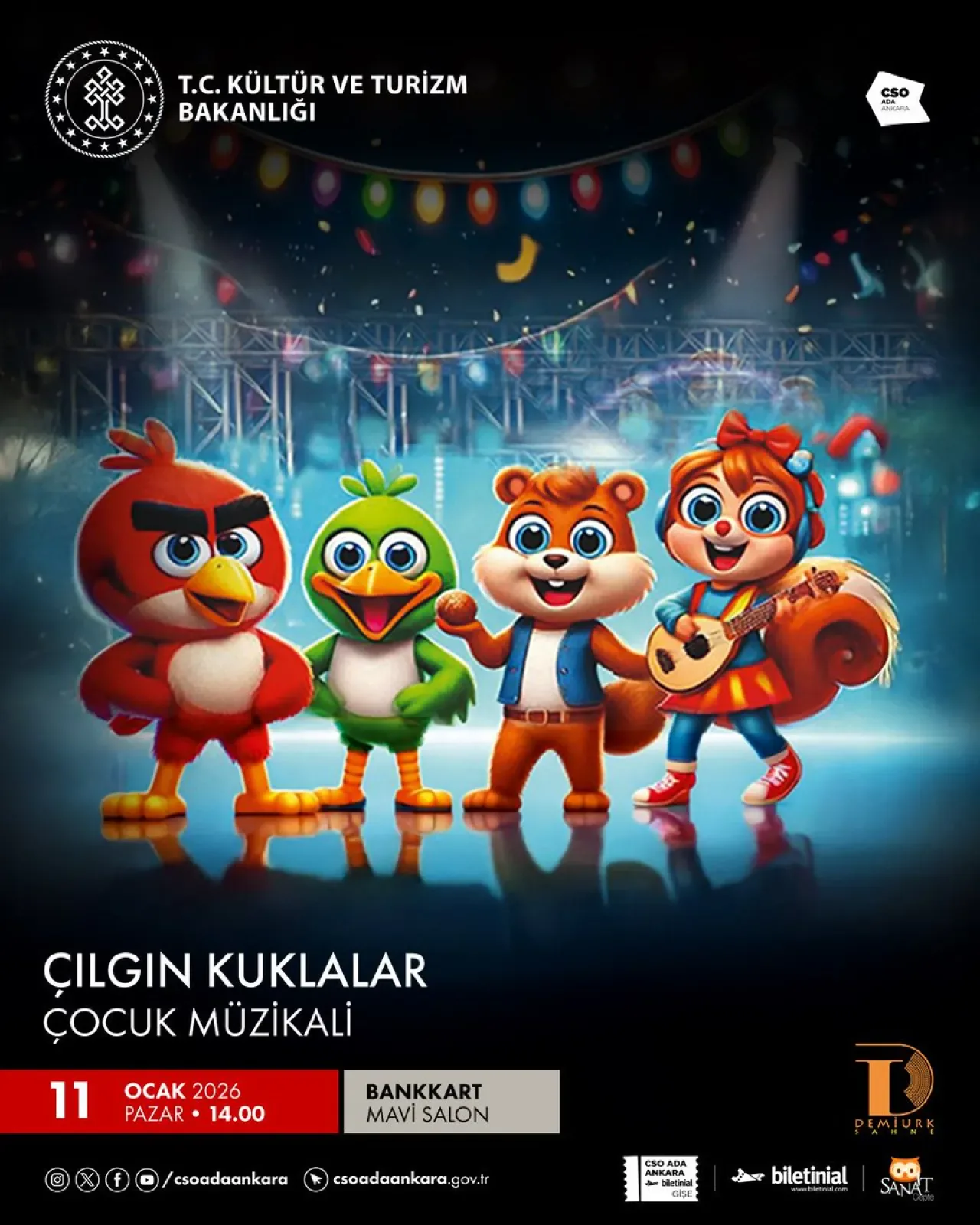 Spider-Man ve Kırmızı Şapkalı Kız Müzikal Macerası CSO ADA Ankara'da Spider-Man ve Kırmızı Şapkalı Kız Müzikal Macerası CSO ADA Ankara'da