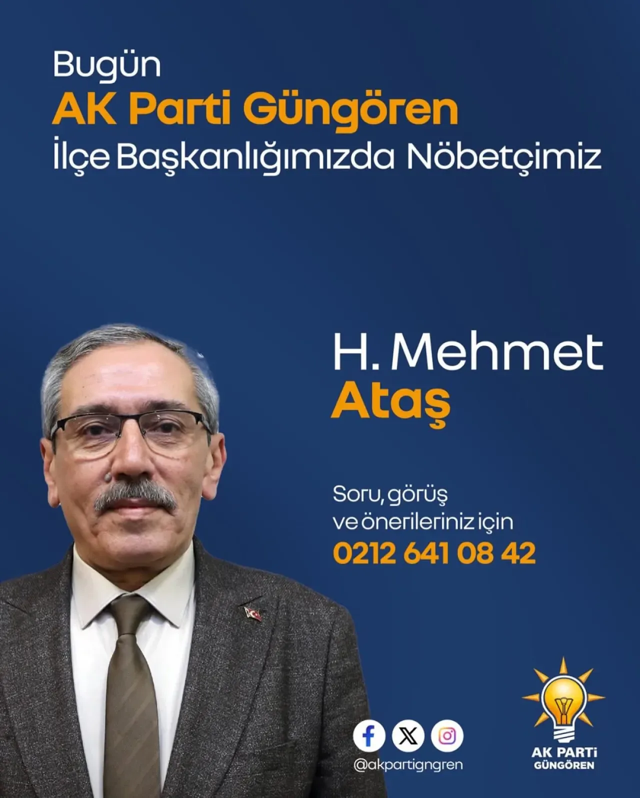 AK Parti Güngören İlçe Başkanlığı'nda Nöbetçi İlçe Yönetim Kurulu Üyesi Belli Oldu AK Parti Güngören İlçe Başkanlığı'nda Nöbetçi İlçe Yönetim Kurulu Üyesi Belli Oldu