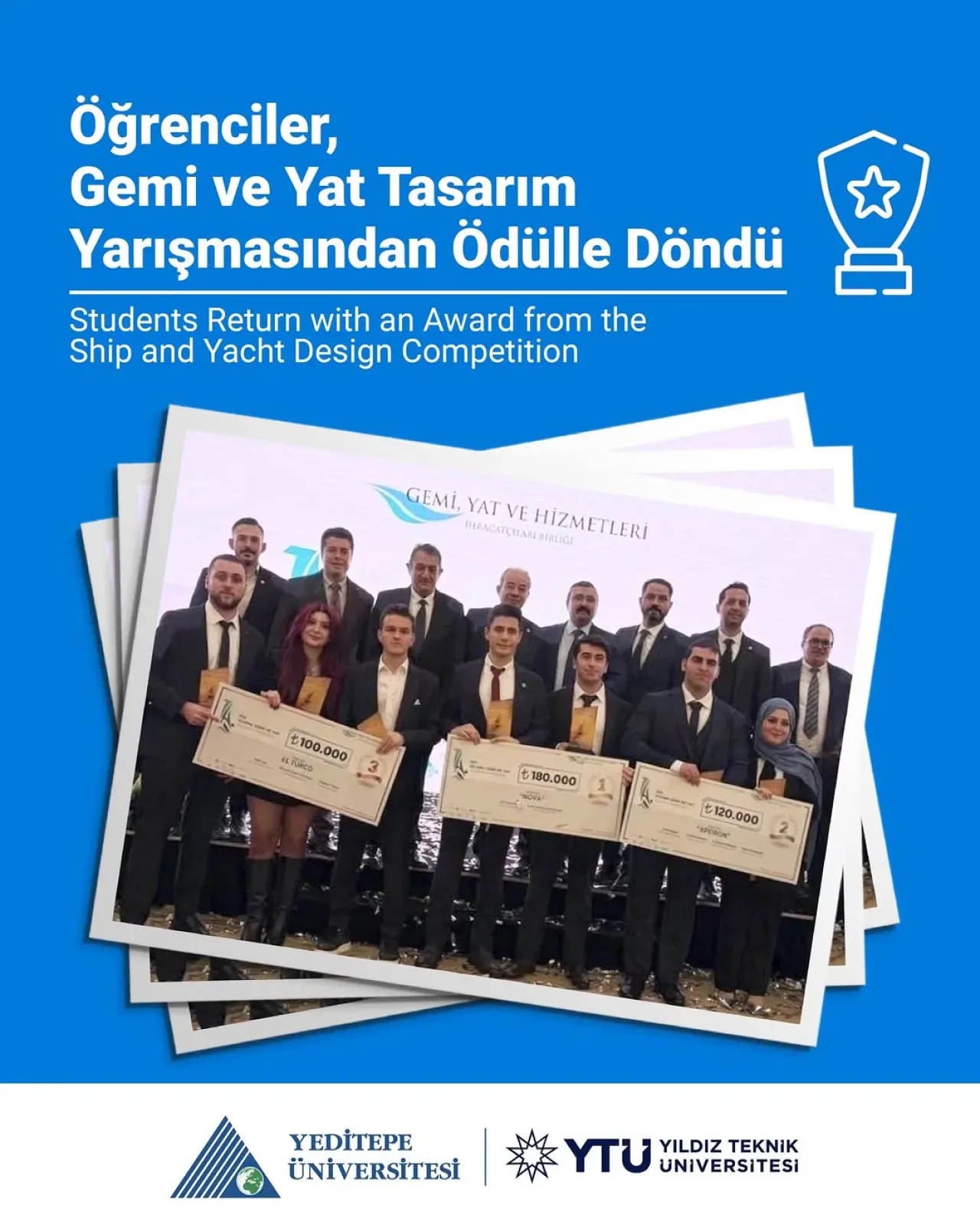 Yeditepe Üniversitesi Öğrencileri Ulusal Gemi Tasarım Yarışmasında Üçüncü Oldu Yeditepe Üniversitesi Öğrencileri Ulusal Gemi Tasarım Yarışmasında Üçüncü Oldu