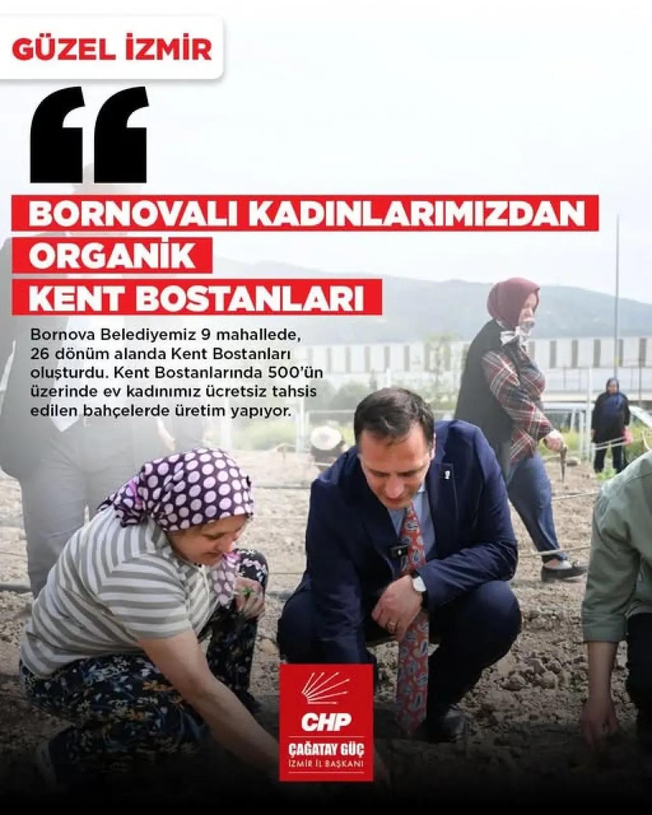 Bornova'da Kadın Gücüyle 26 Dönümde Organik Üretim Bornova'da Kadın Gücüyle 26 Dönümde Organik Üretim