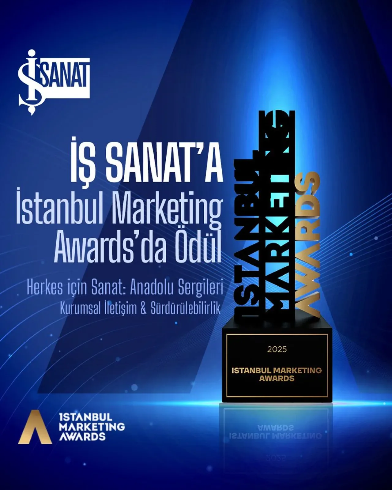İş Sanat, Anadolu Sergileri Projesi ile İstanbul Marketing Awards'tan Ödülle Döndü İş Sanat, Anadolu Sergileri Projesi ile İstanbul Marketing Awards'tan Ödülle Döndü