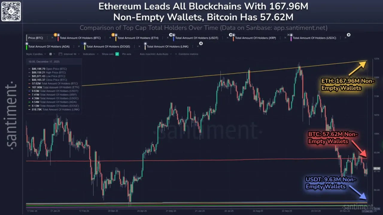 Kripto Para Cüzdan Sayılarında Ethereum Açık Ara Önde Kripto Para Cüzdan Sayılarında Ethereum Açık Ara Önde