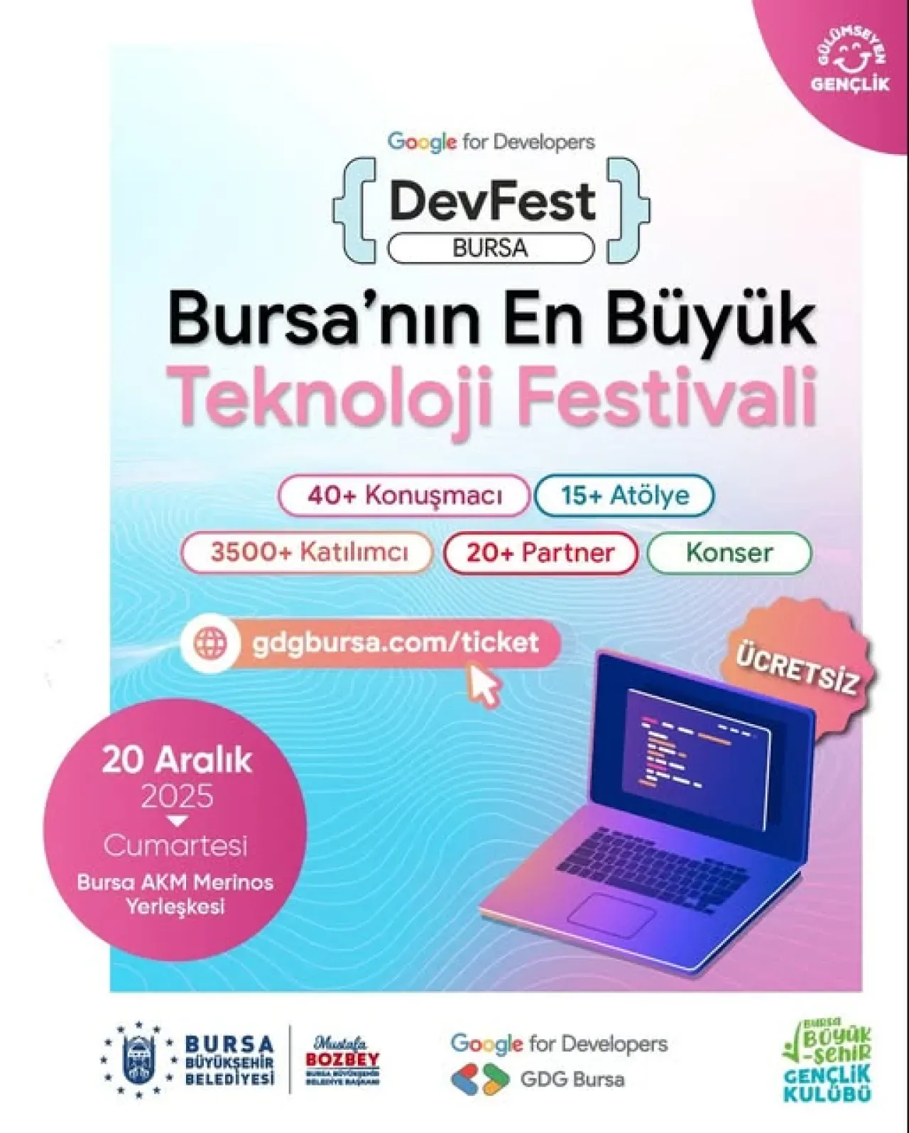 DevFest Bursa 2025: Teknoloji Zirvesi 20 Aralık'ta Başlıyor DevFest Bursa 2025: Teknoloji Zirvesi 20 Aralık'ta Başlıyor
