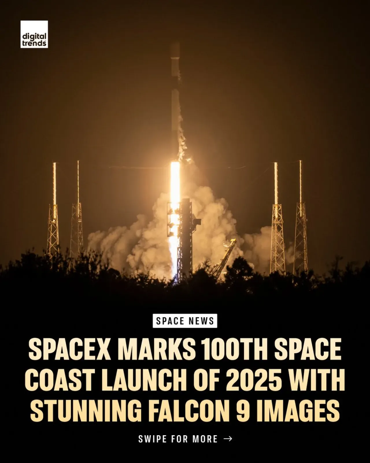 SpaceX, Falcon 9 Roketi ile Uzay Sahilindeki 100. Fırlatışını Gerçekleştirdi SpaceX, Falcon 9 Roketi ile Uzay Sahilindeki 100. Fırlatışını Gerçekleştirdi