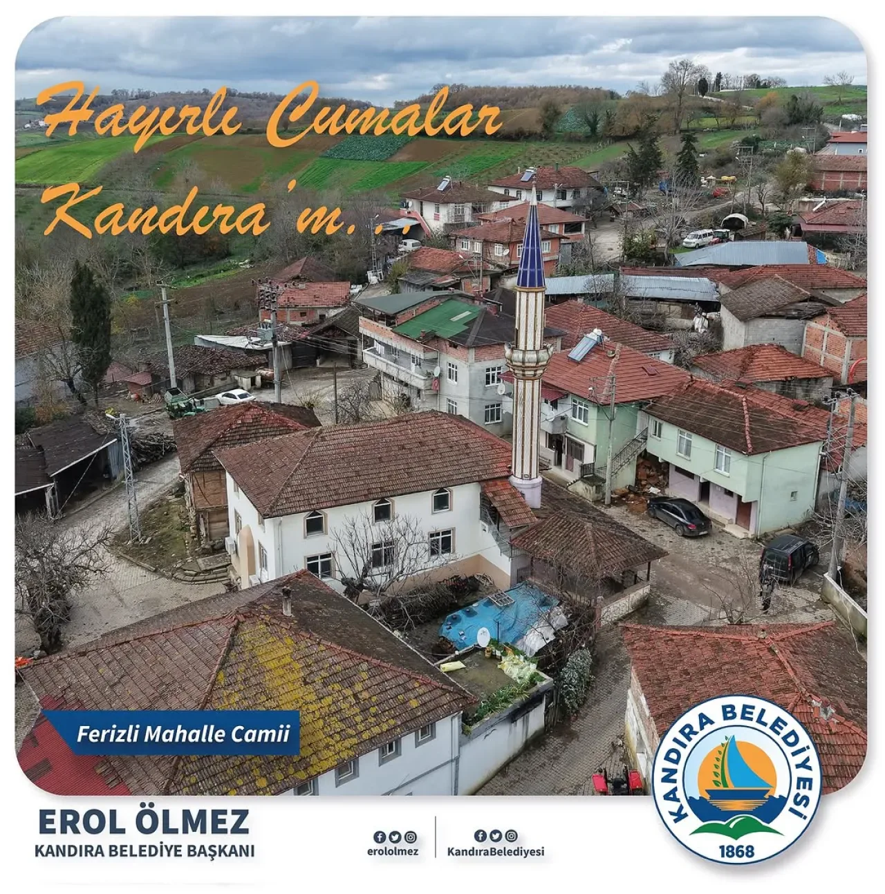 Kandıra Belediye Başkanı Erol Ölmez'den Anlamlı Cuma Mesajı Kandıra Belediye Başkanı Erol Ölmez'den Anlamlı Cuma Mesajı