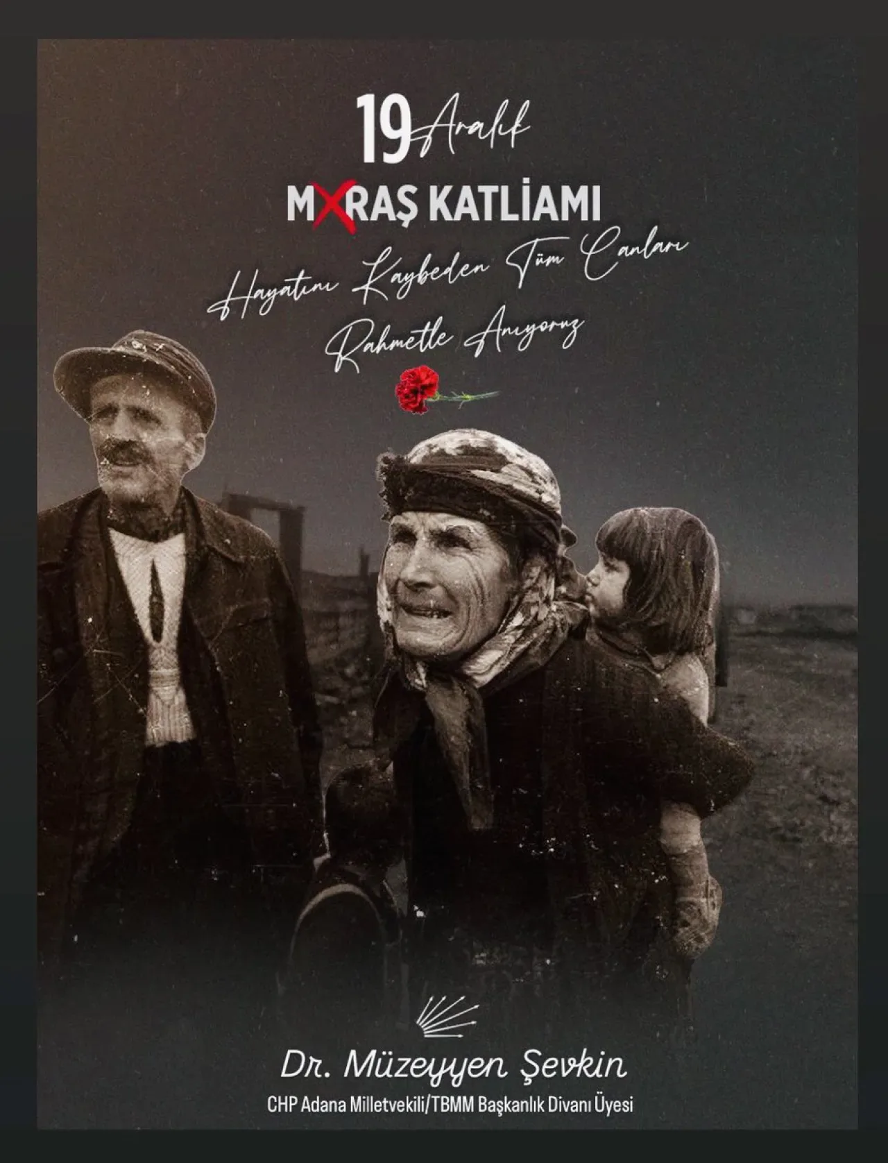 Maraş Katliamı'nın Yıl Dönümünde Anma Mesajı Maraş Katliamı'nın Yıl Dönümünde Anma Mesajı