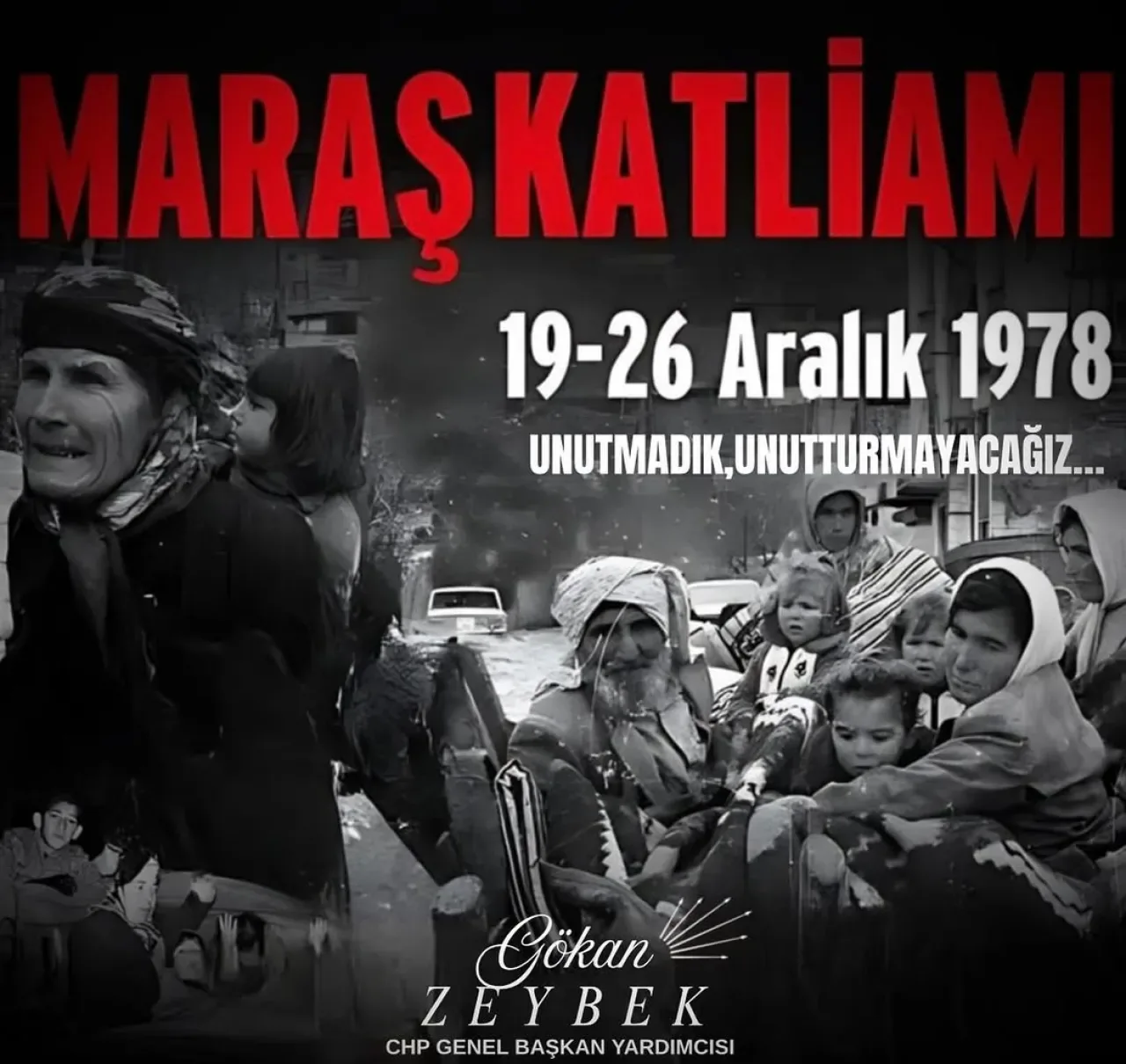 Maraş Katliamı'nın Yıldönümünde Acı Anma: "Unutmadık, Unutmayacağız" Maraş Katliamı'nın Yıldönümünde Acı Anma: "Unutmadık, Unutmayacağız"